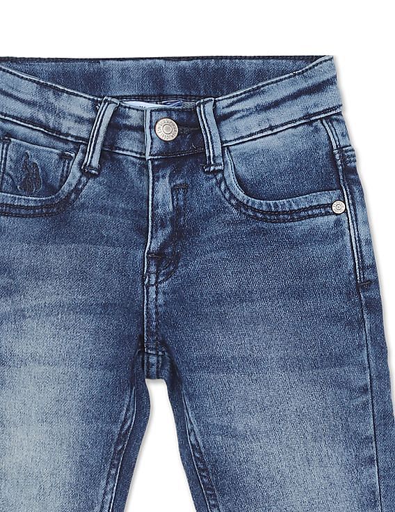 U.S. Polo Assn. Kids Mid Rise Slim Fit Jeans