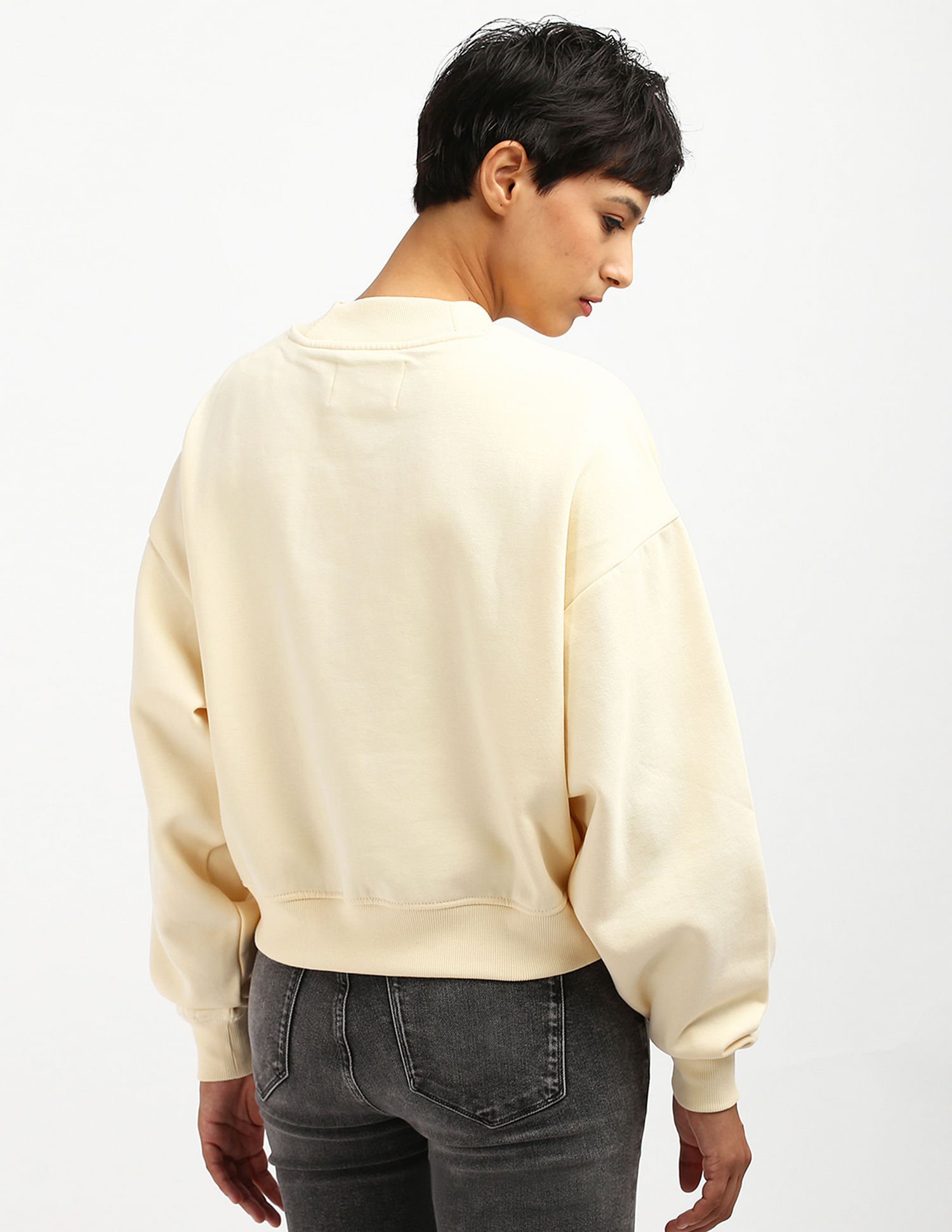 Calvin Klein Illuminated Box Logo Crew Neck Sweatshirt