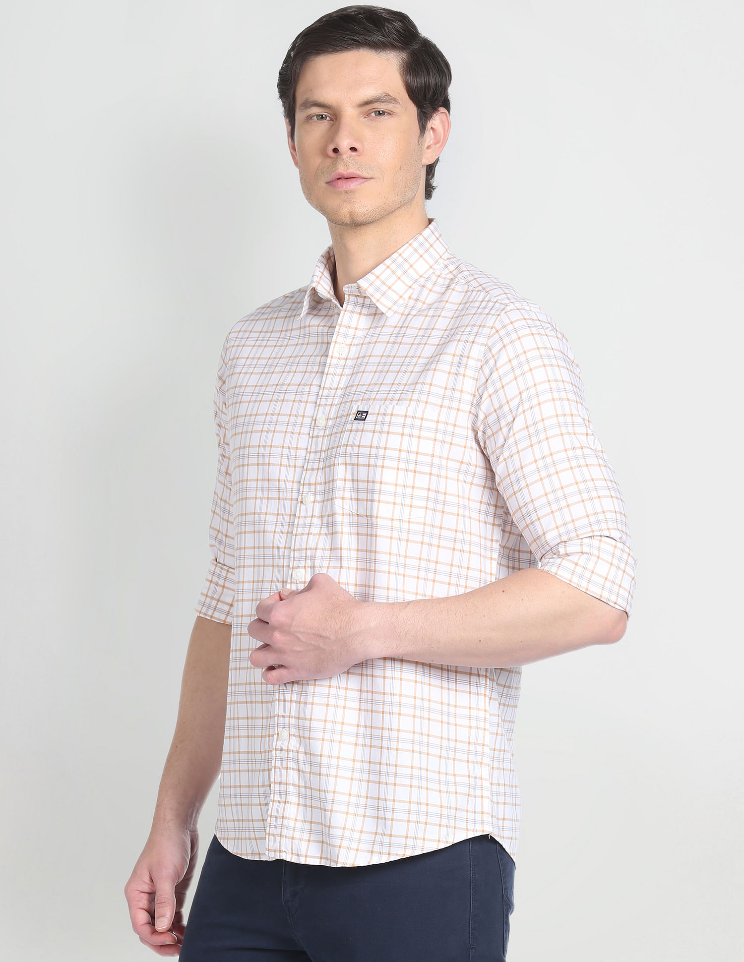 Arrow Sports Tartan Check Dobby Shirt