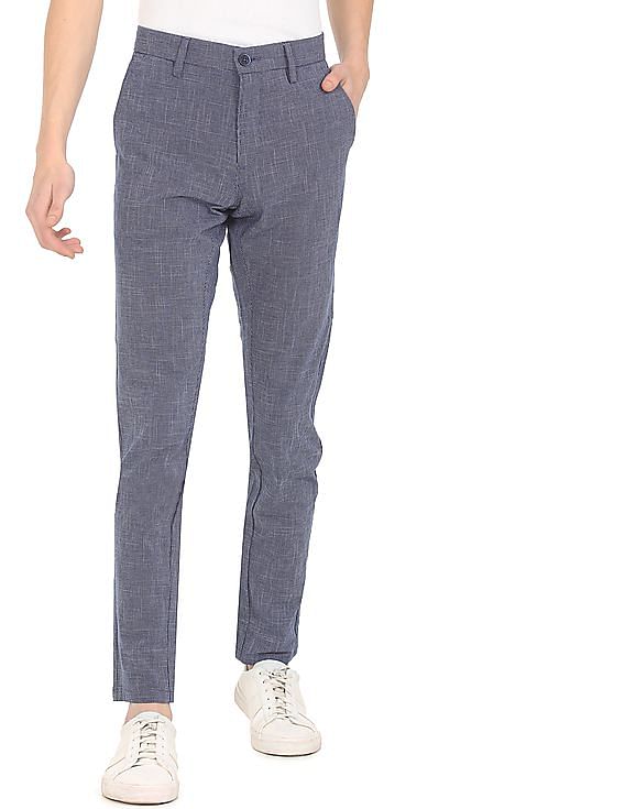 US Polo Assn Formal Trousers  Buy US Polo Assn Men Light Grey Flat  Front Solid Formal Trousers Online  Nykaa Fashion