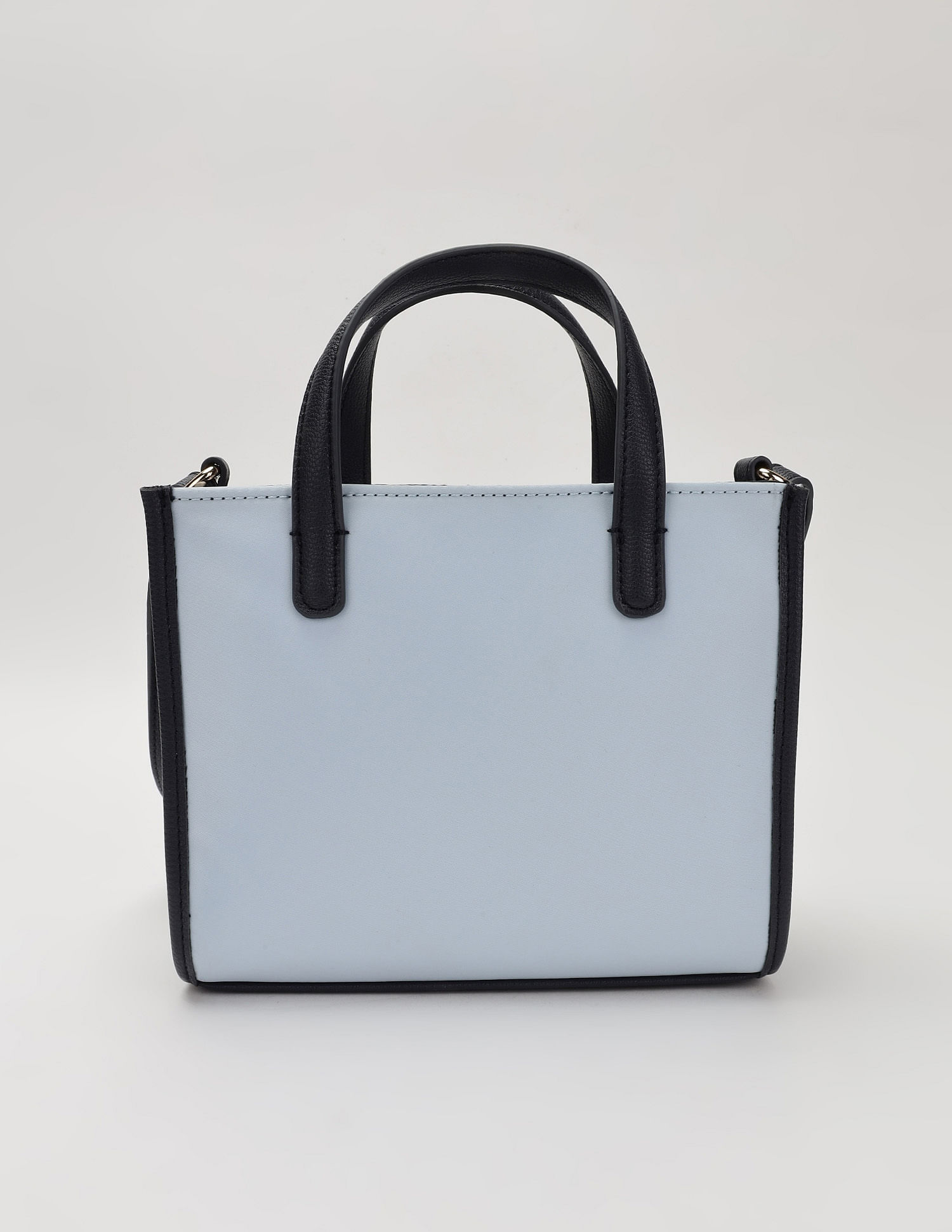 Tommy Hilfiger Solid Blue Nylon Handbag
