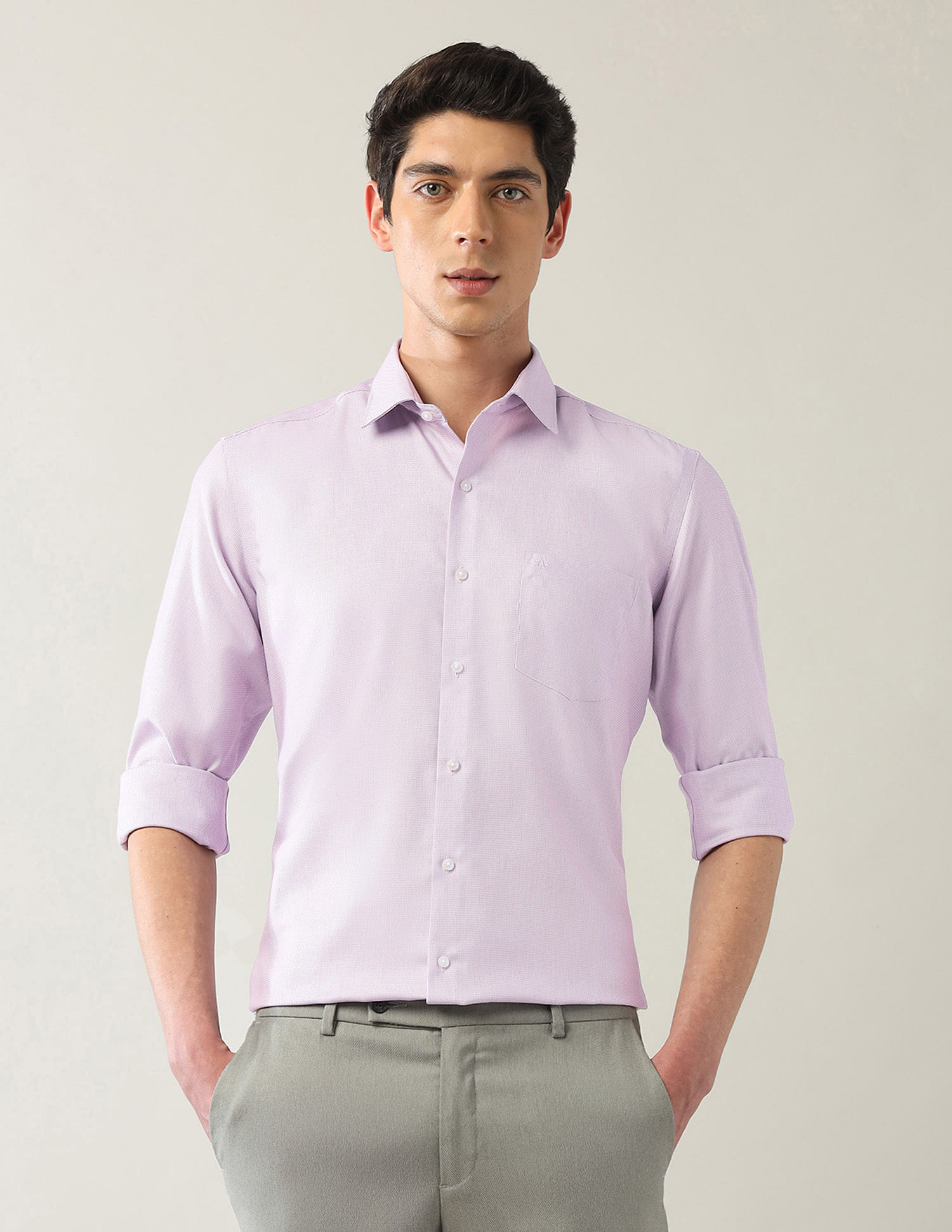 Arrow Manhattan Slim Fit Autopress Shirts