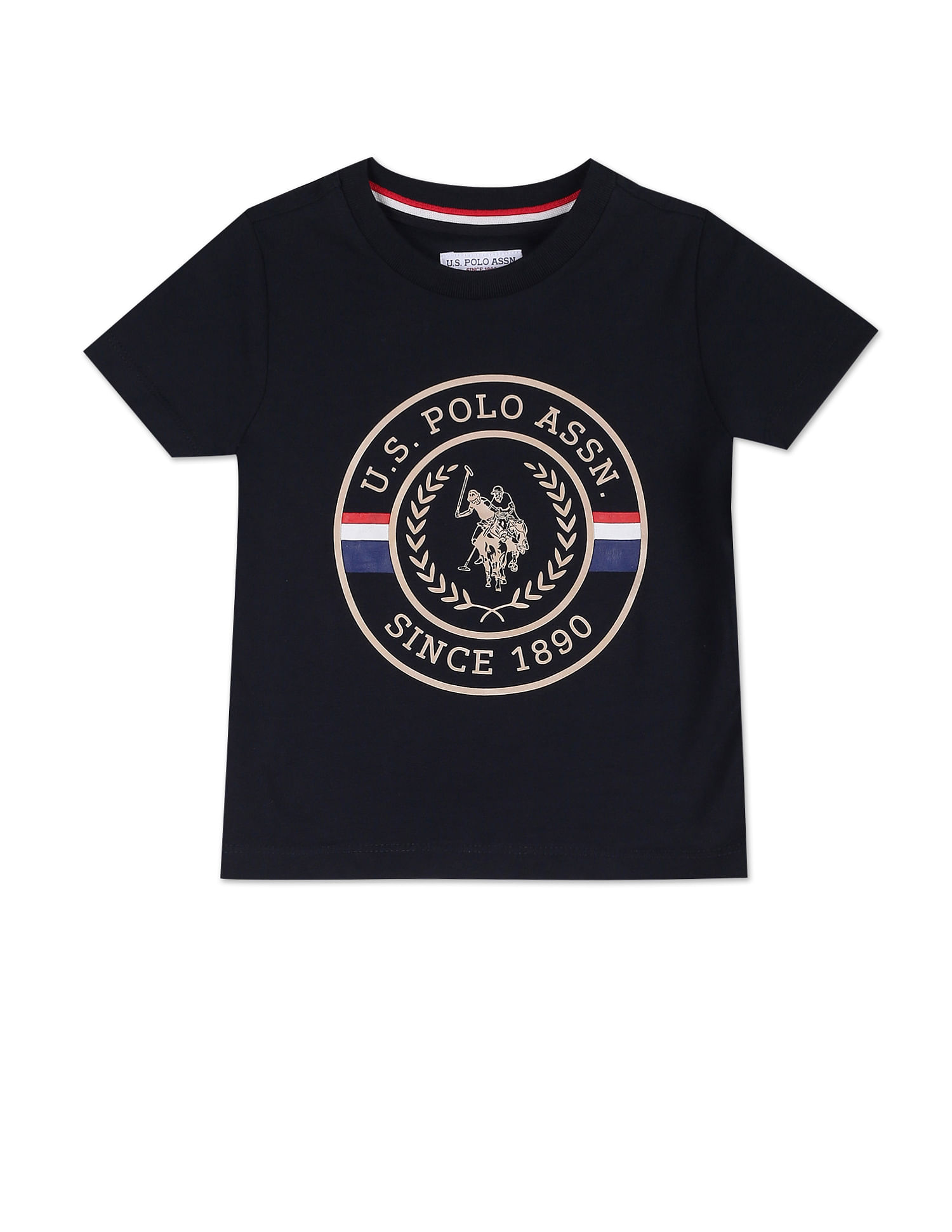 U.S. Polo Assn. Kids Boys Iconic Brand Print T-Shirt