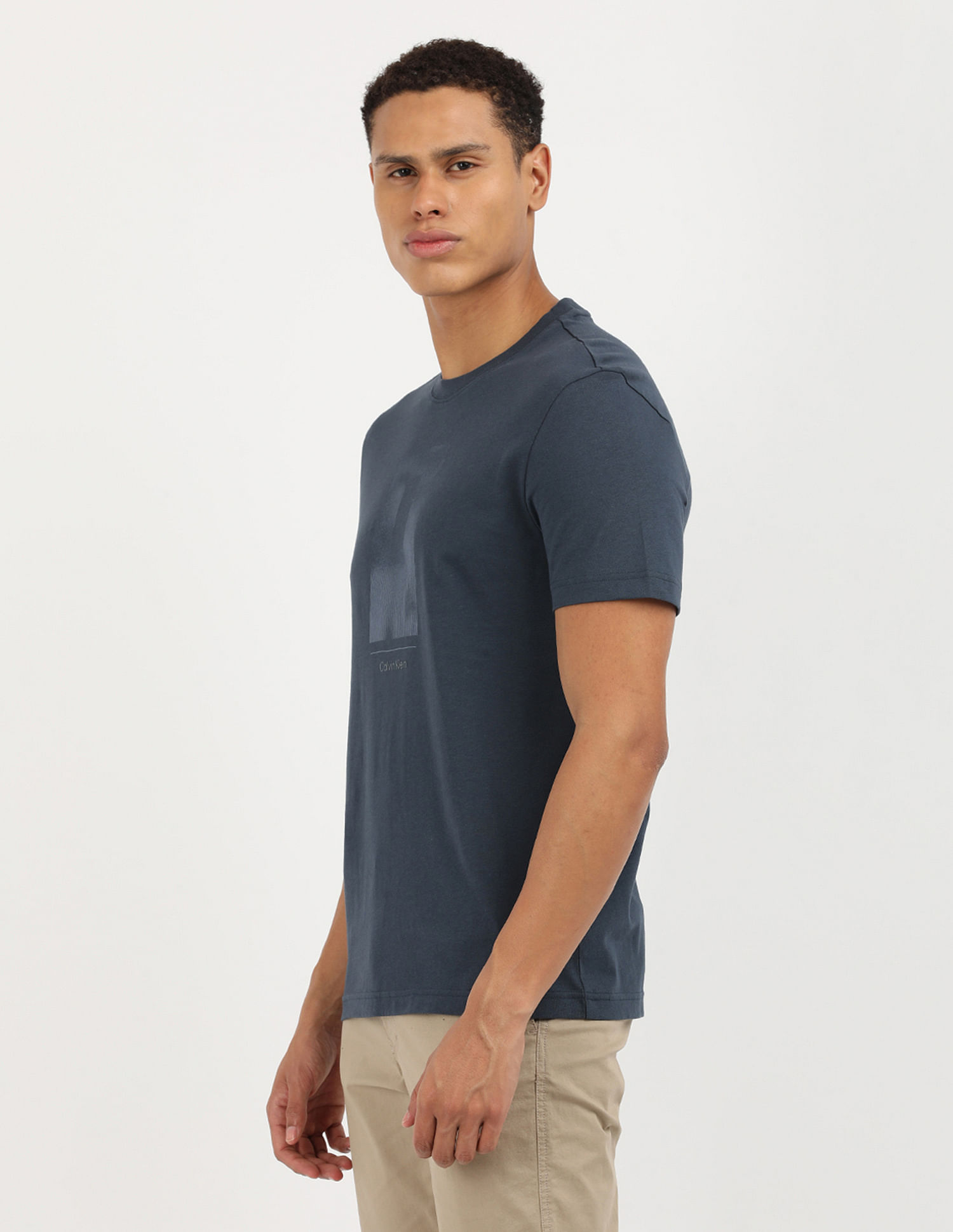 Calvin Klein Jeans Vertical Lines Graphic T-Shirt