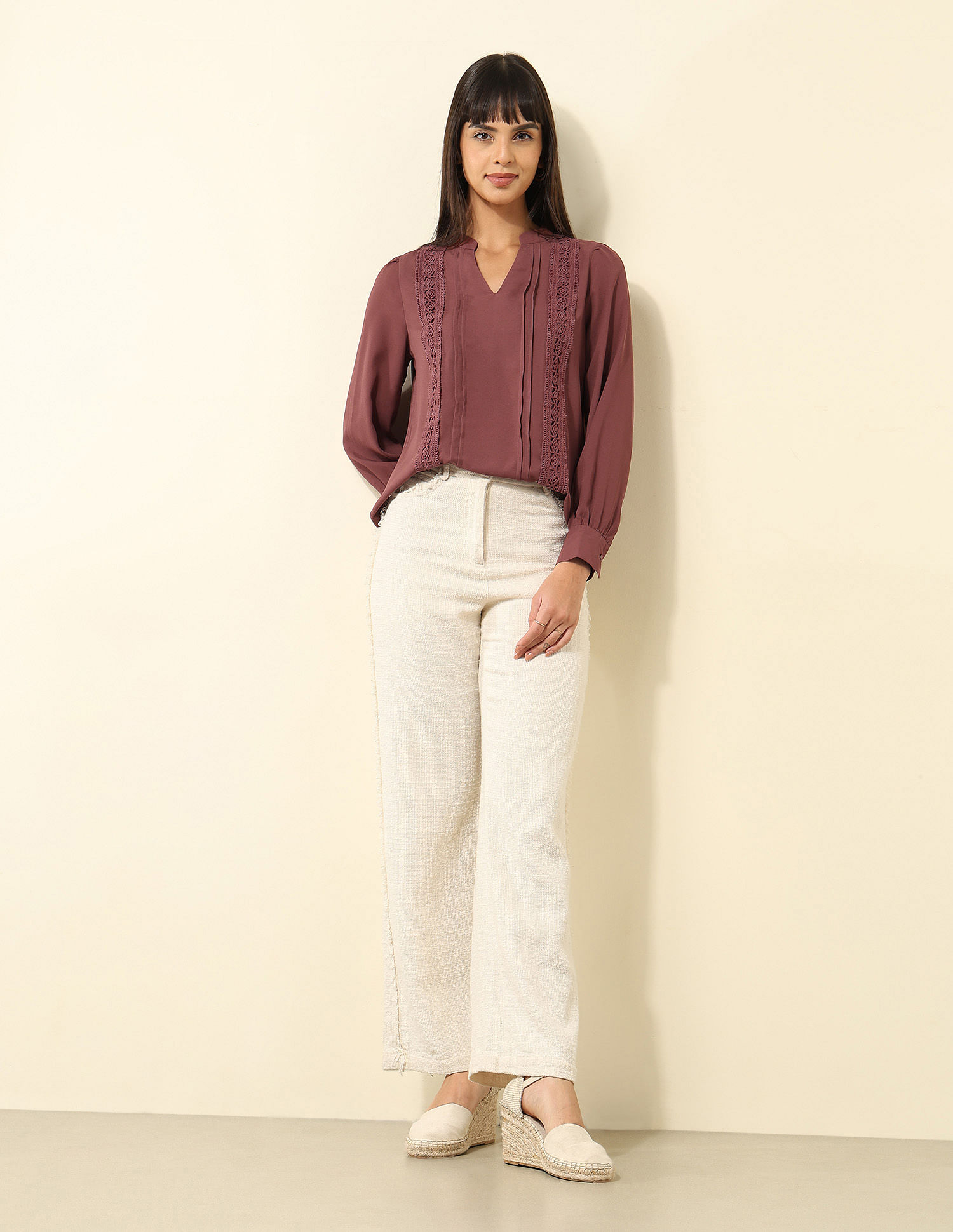 U.S. Polo Assn. Women Lace Detailed Top