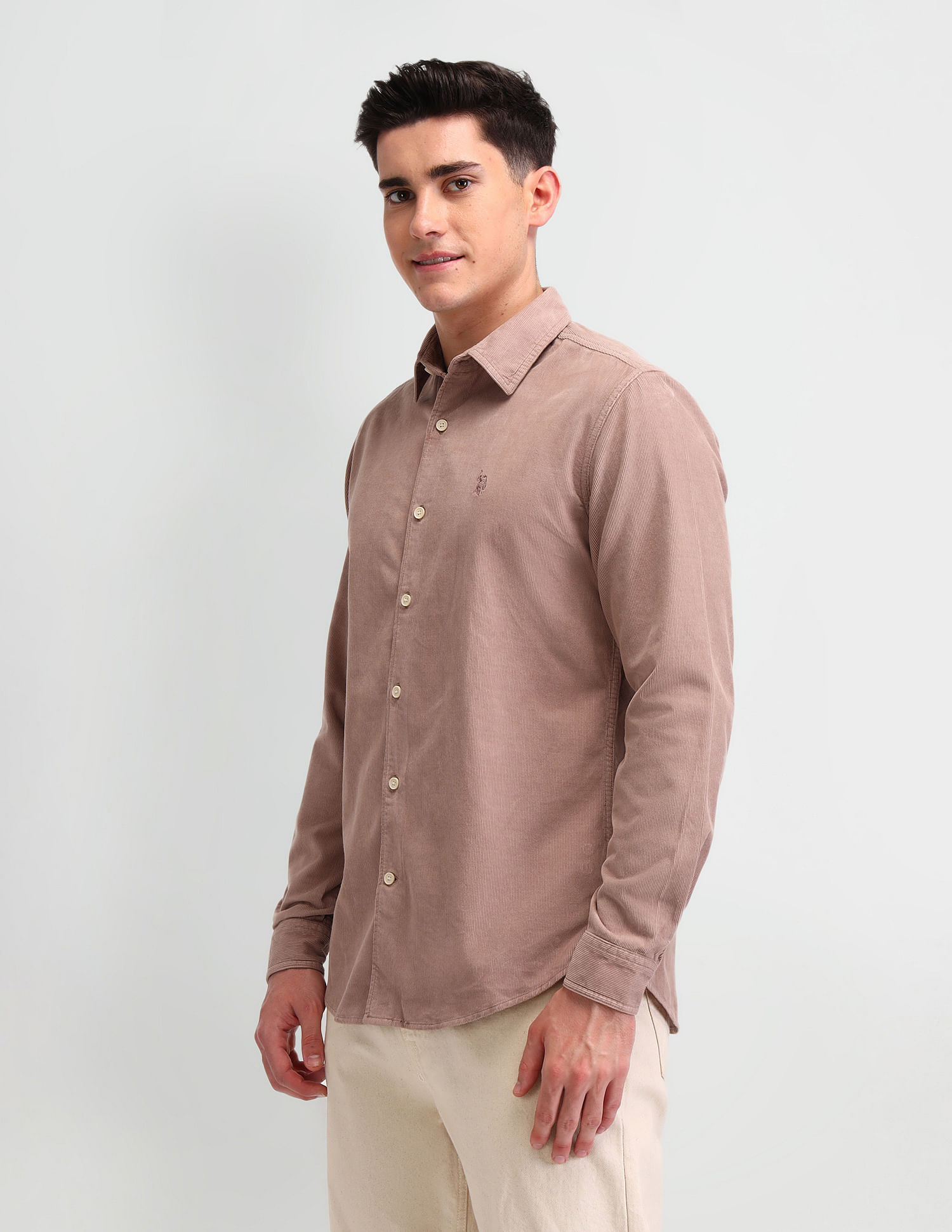 U.S. Polo Assn. Denim Co. Textured Slim Fit Shirt