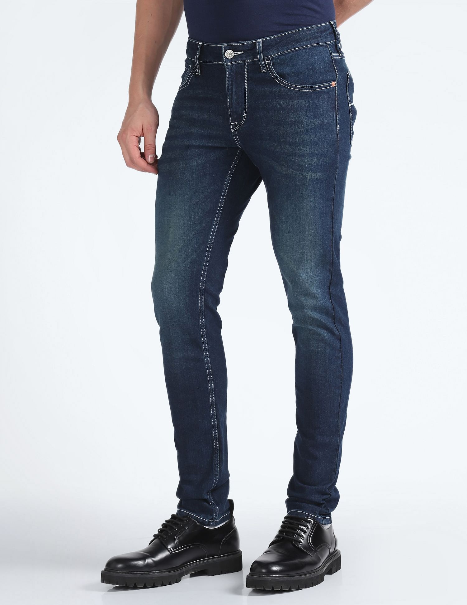 Flying Machine Jackson Skinny Fit Whiskered Jeans
