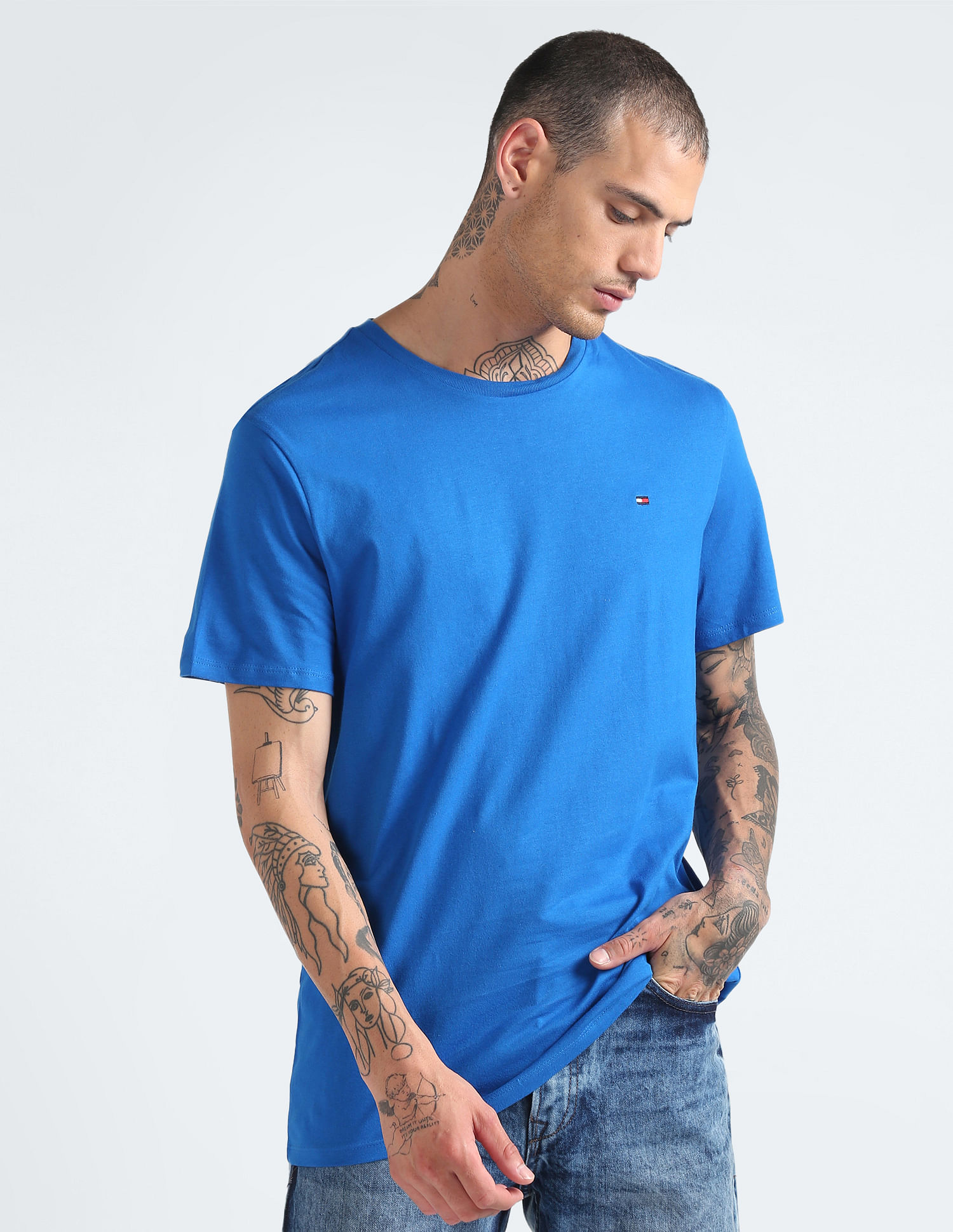 Tommy Hilfiger Solid Cotton Nantucket T-shirt