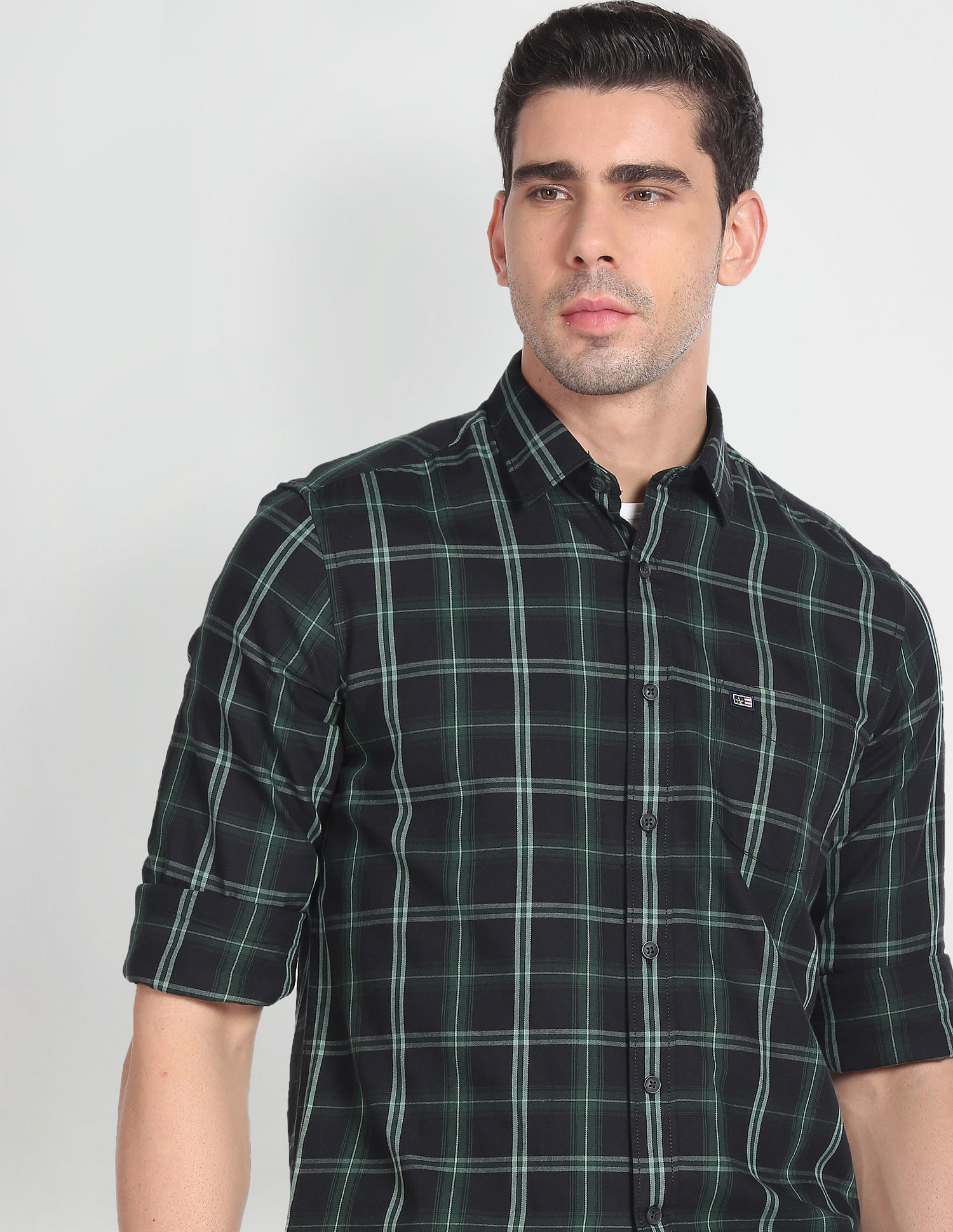 Buy Arrow Sports Tartan Check Casual Shirt 