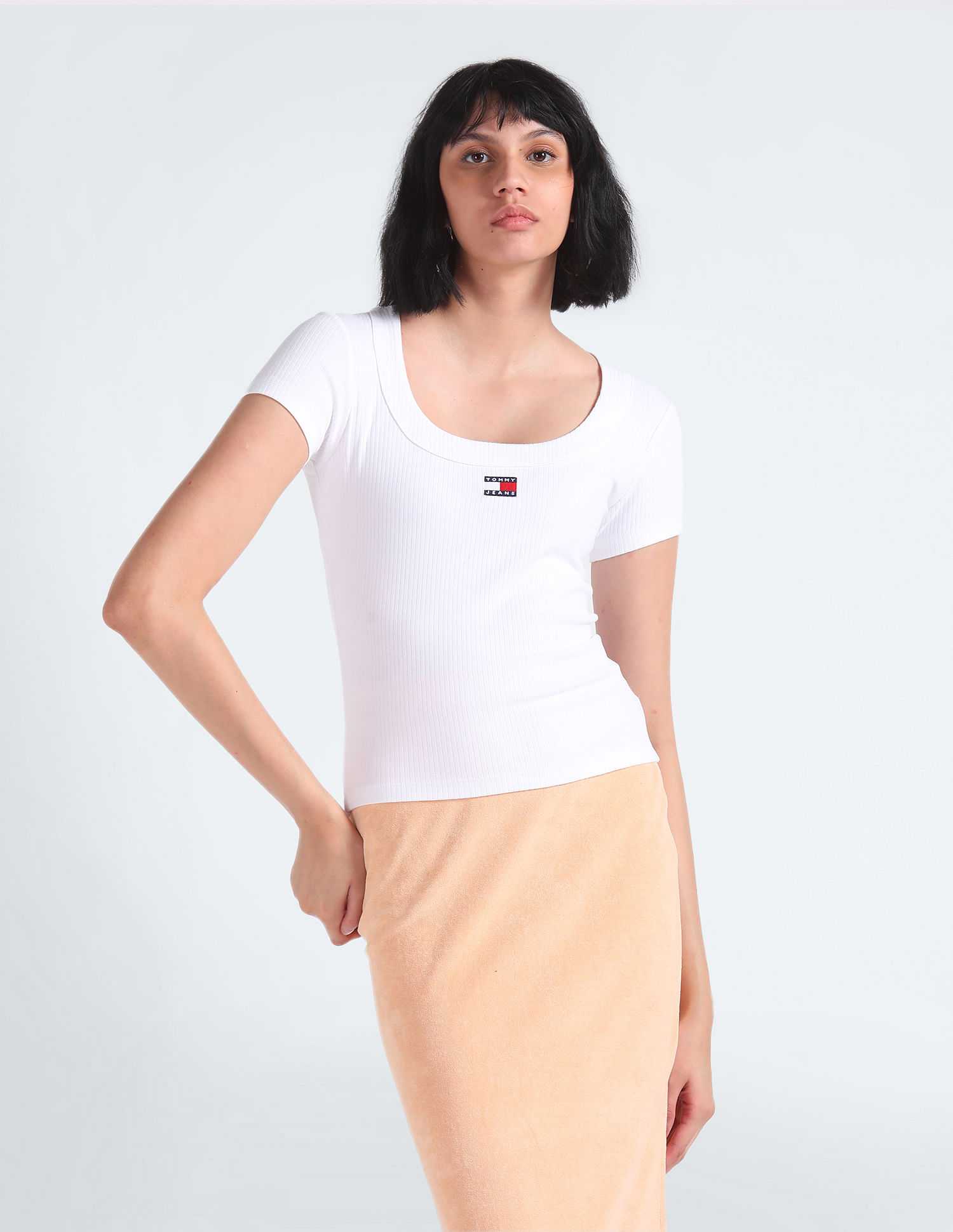 Tommy Hilfiger Slim Fit Ribbed T-Shirt