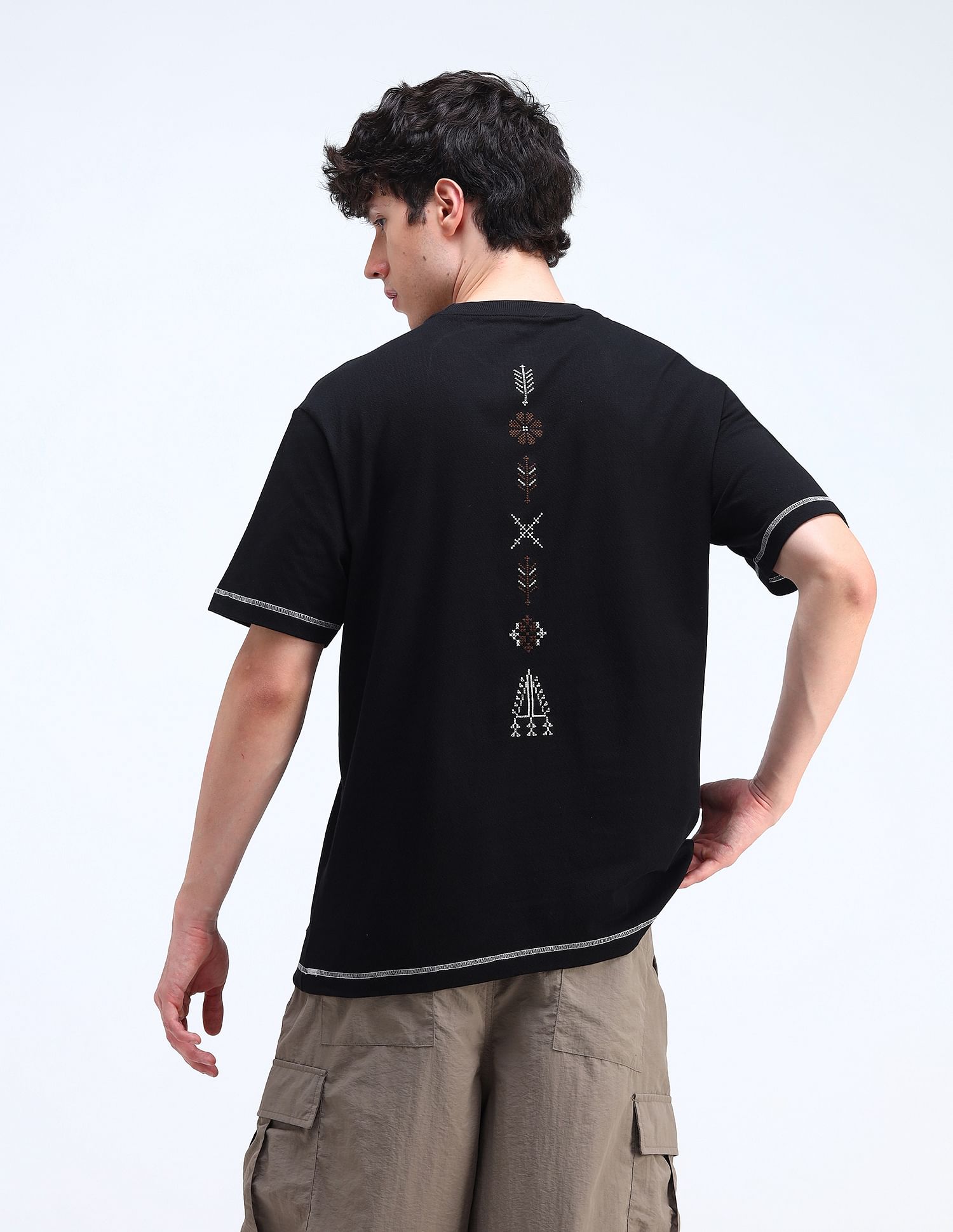 Flying Machine Relaxed Fit Printed T-Shirt