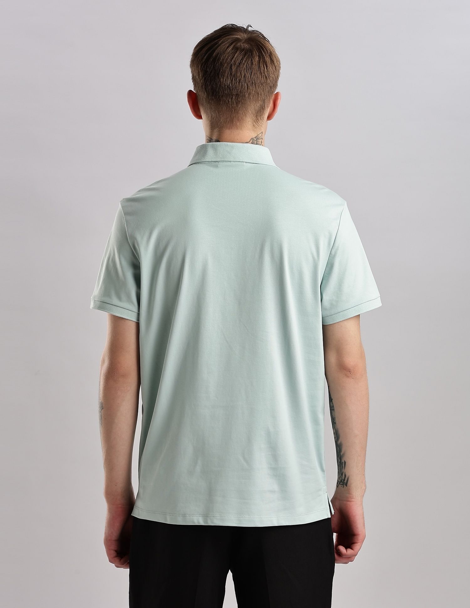 Calvin Klein Jeans Solid Regular Fit Cotton Polo Shirt