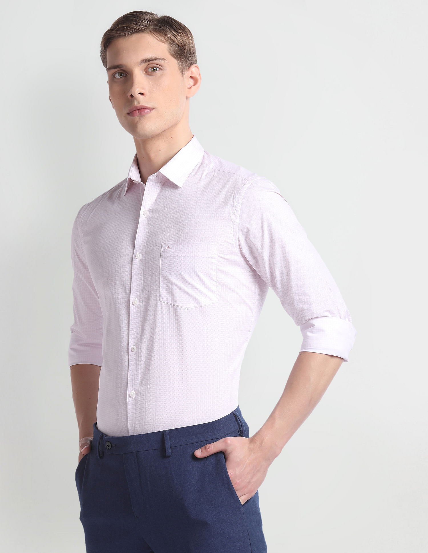 Arrow Geometric Print Slim Fit Shirt