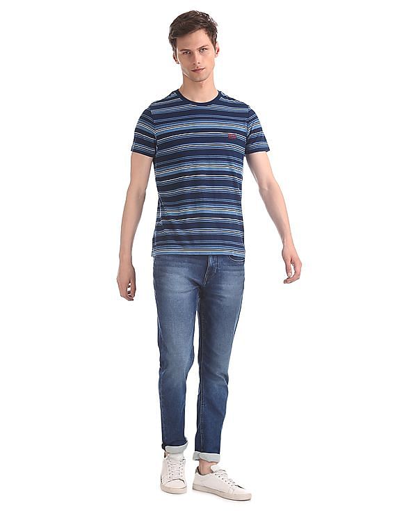 U.S. Polo Assn. Denim Co. Crew Neck Horizontal Stripe T-Shirt