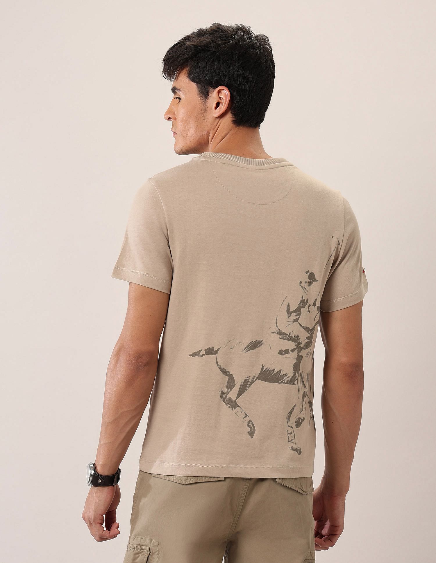 U.S. Polo Assn. Denim Co. Graphic Printed Muscle Fit T-Shirt
