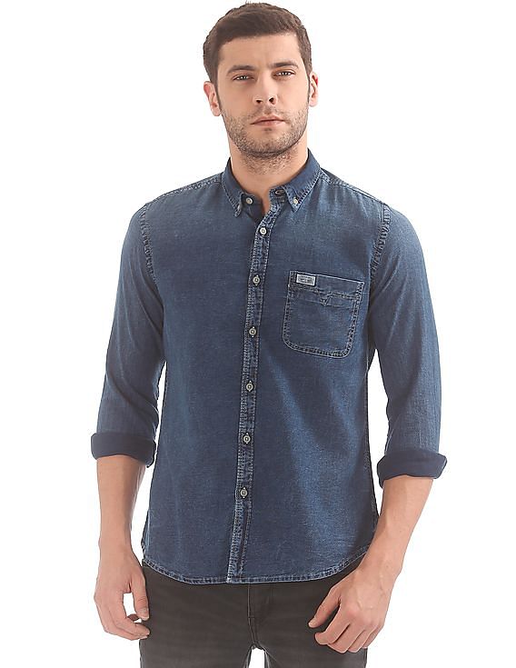 us polo assn denim shirts