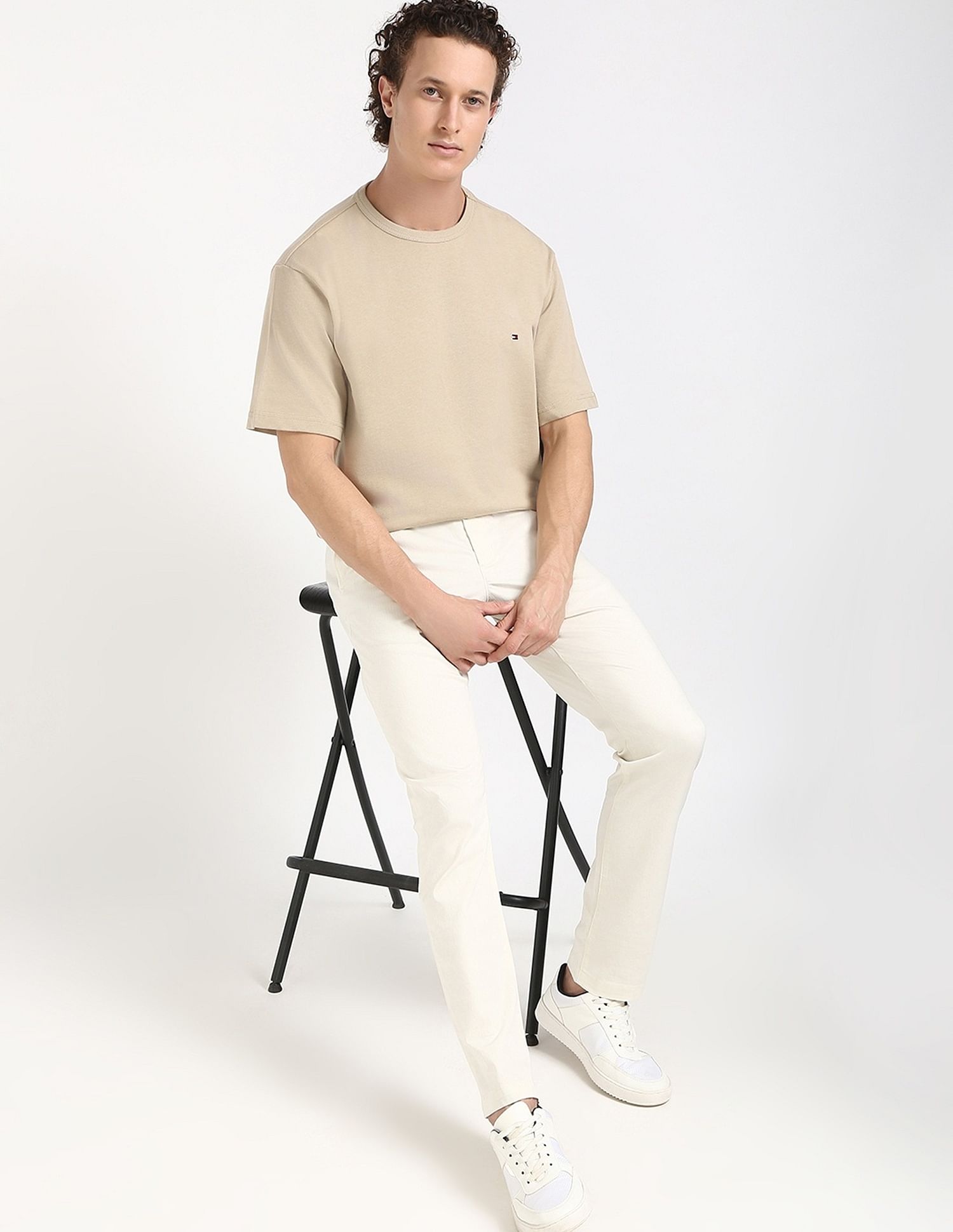 Tommy Hilfiger Solid Relaxed-Fit Cotton T-Shirt