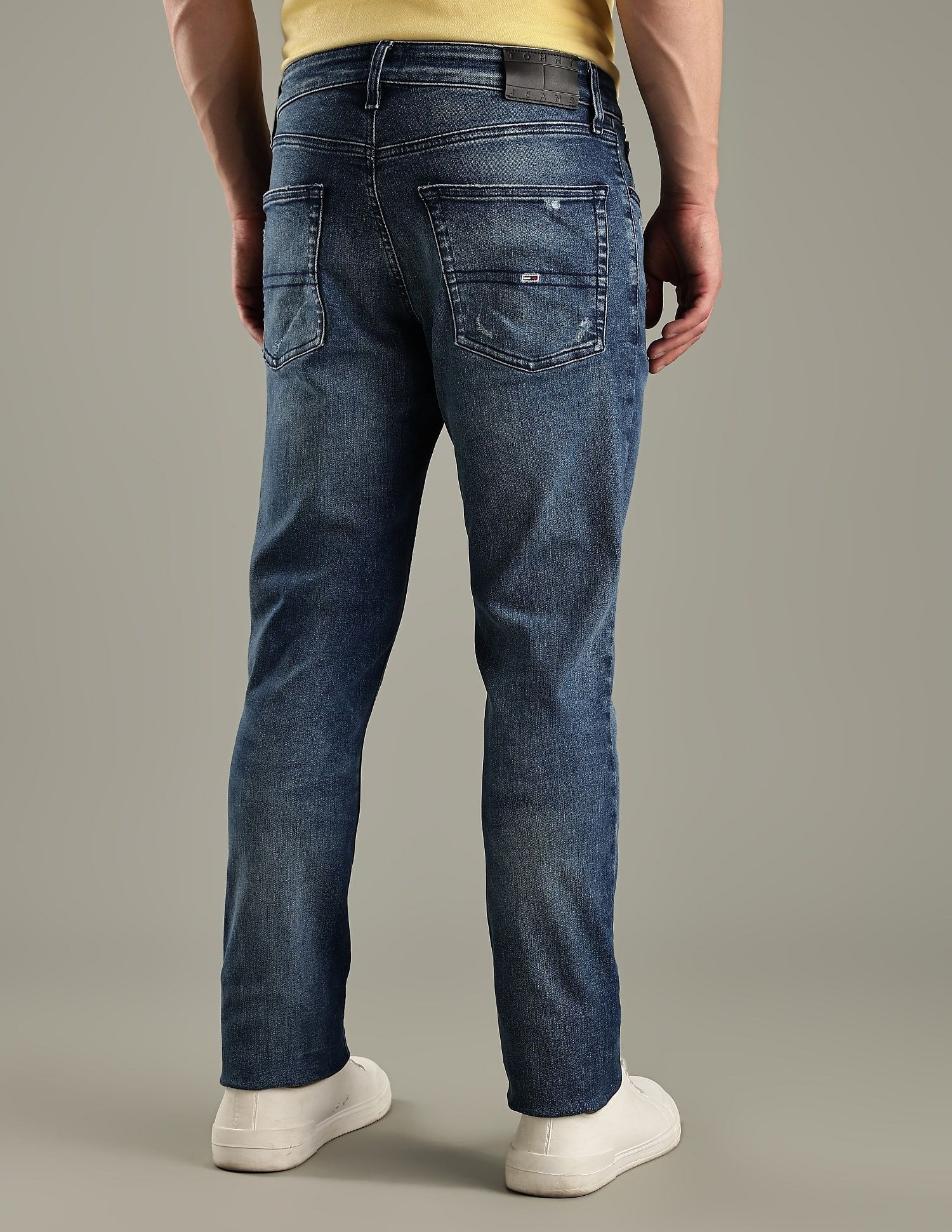 Tommy Hilfiger Mid-Wash Slim-Fit Low Rise Jeans