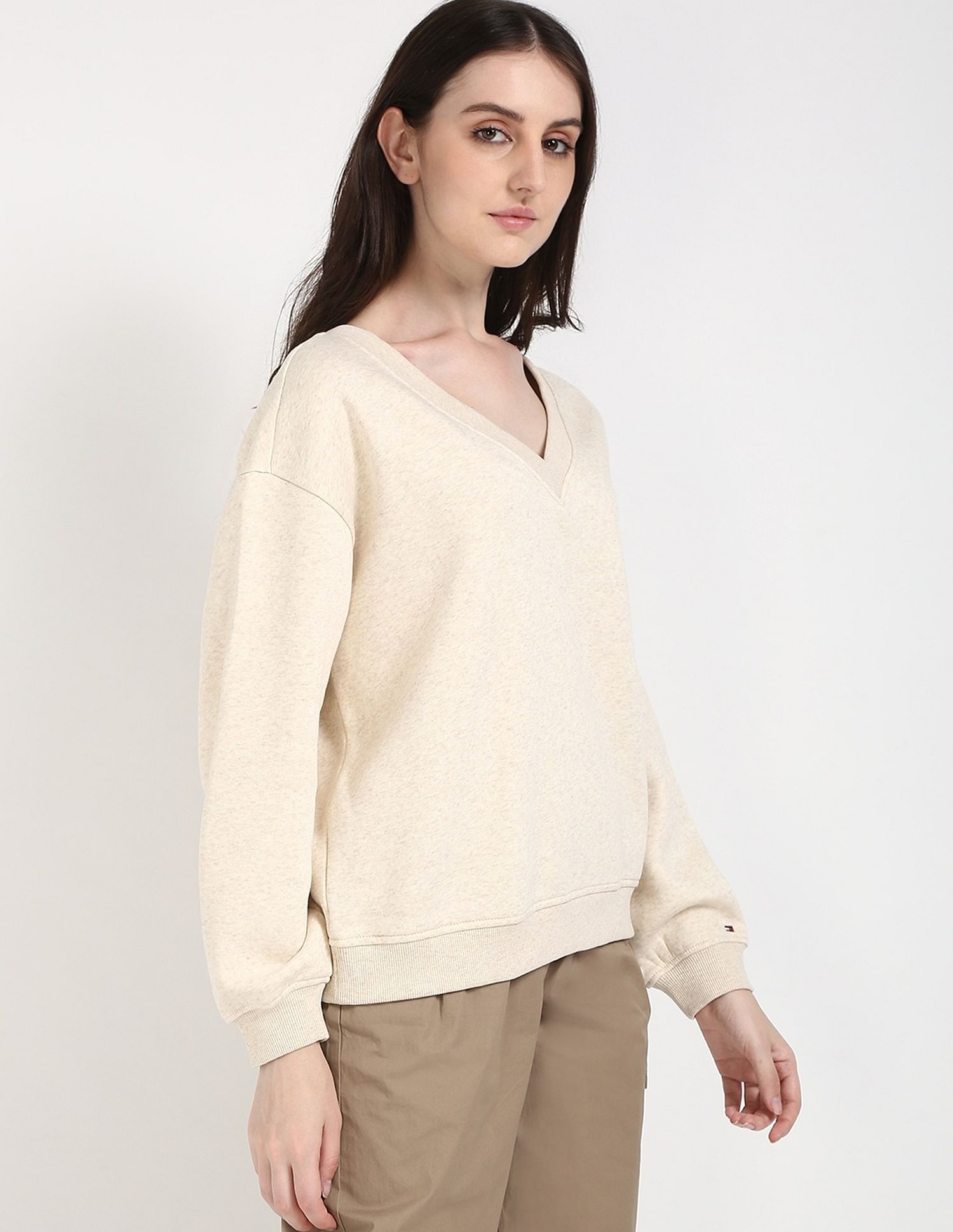 Tommy Hilfiger Regular-Fit Cotton V-Neck Sweatshirt