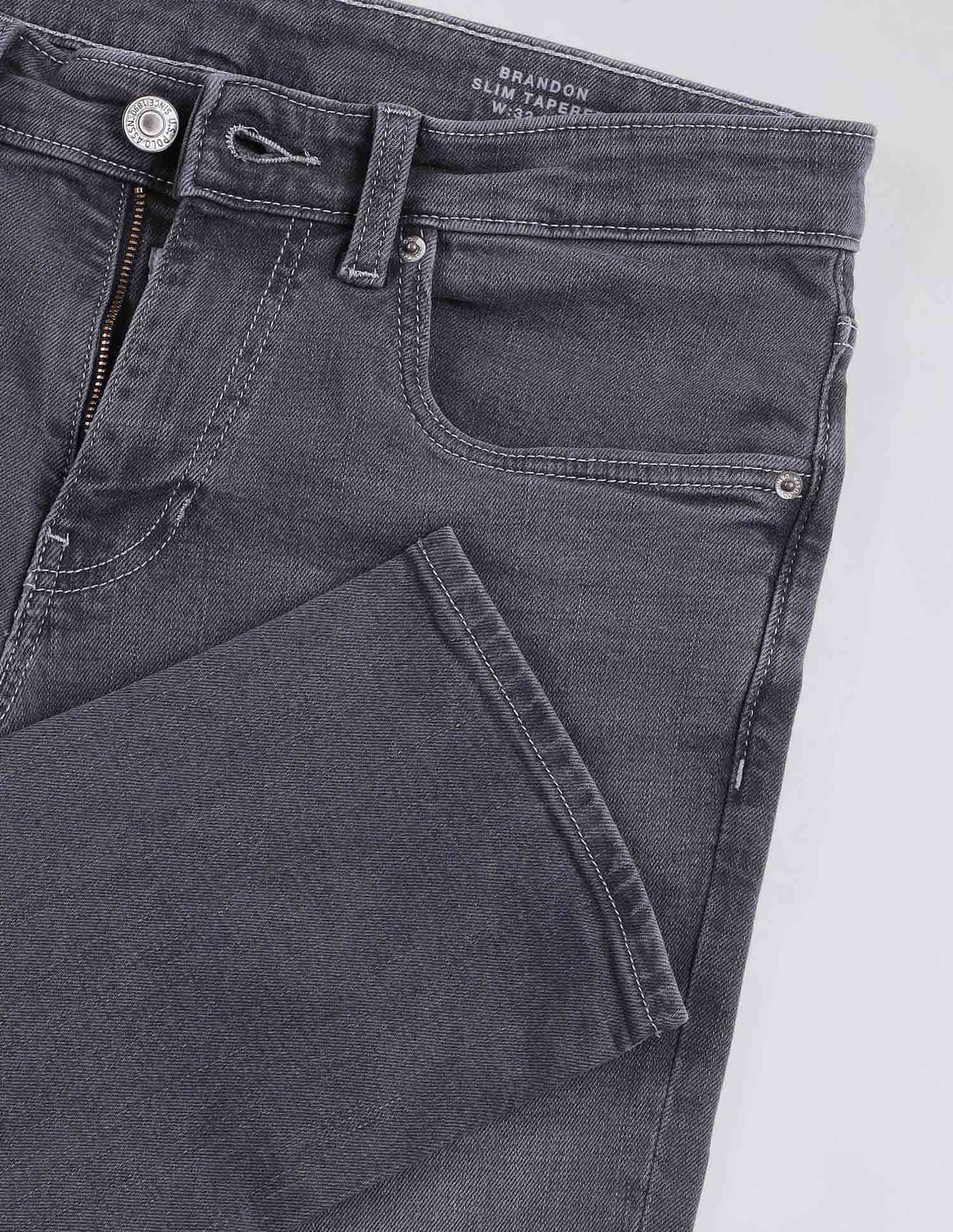 U.S. Polo Assn. Denim Co. Brandon Slim Tapered Black Jeans