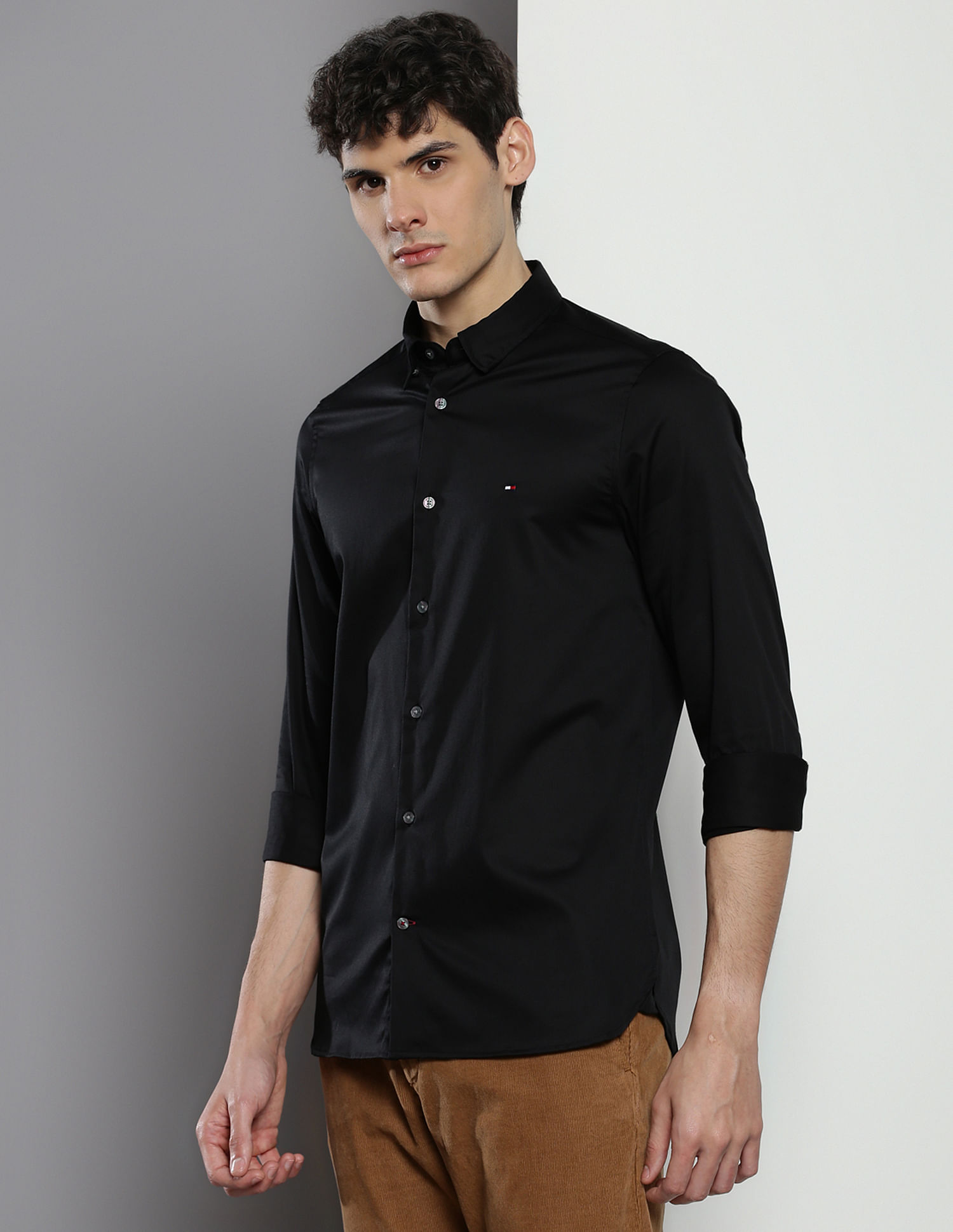 Tommy Hilfiger Sateen Slim Fit Shirt