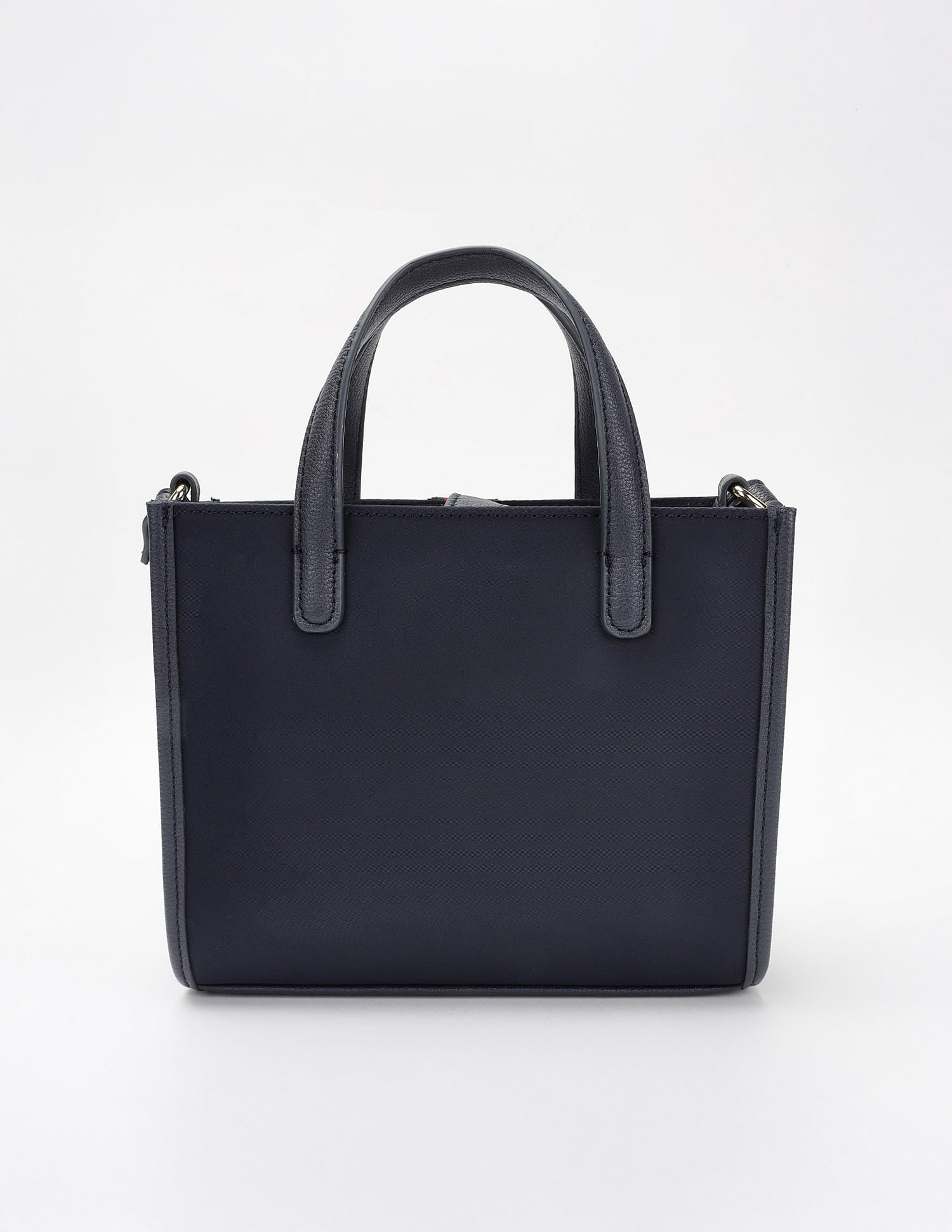 Tommy Hilfiger Solid Blue Nylon Handbag