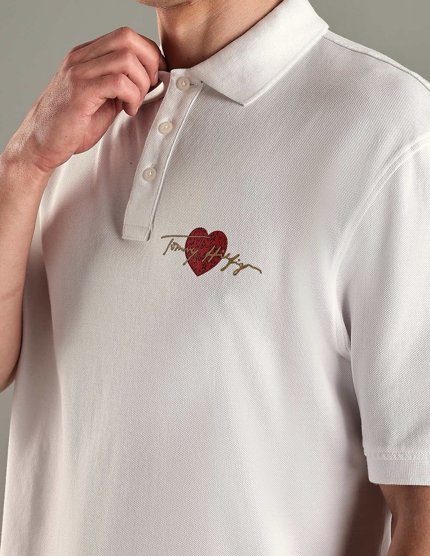 Tommy Hilfiger Logo Regular-Fit Cotton Polo T-Shirt