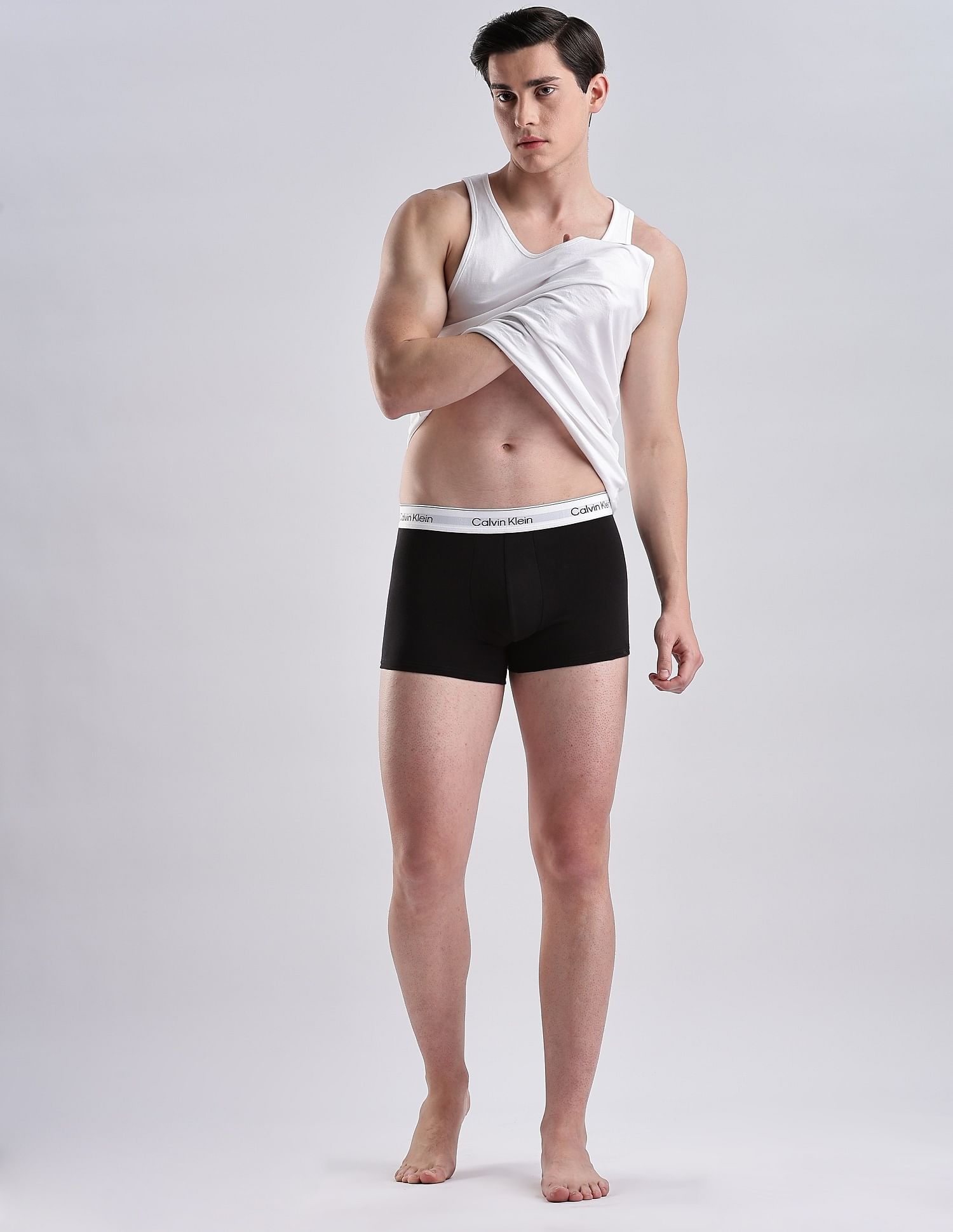Calvin Klein Underwear Mens Multi Coloured Striped Trunks
