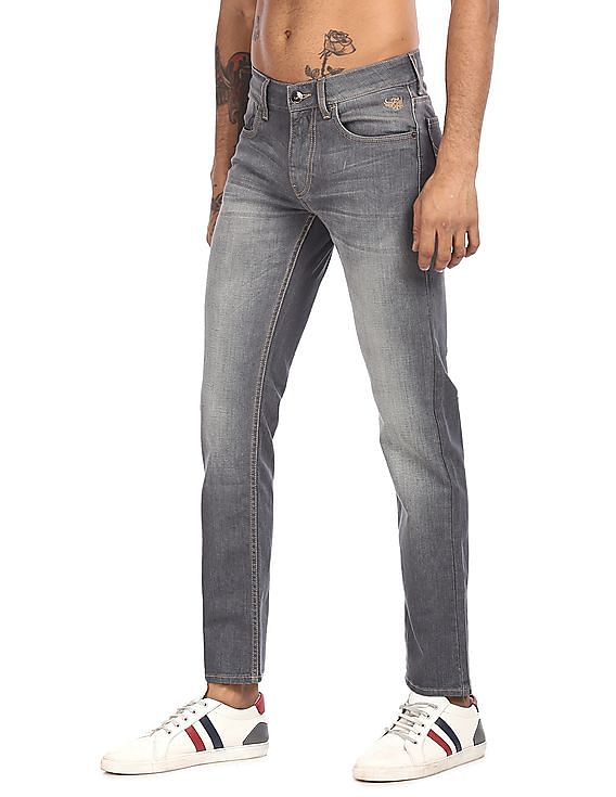 Flying Machine Mid Rise Michael Slim Tapered Fit Jeans