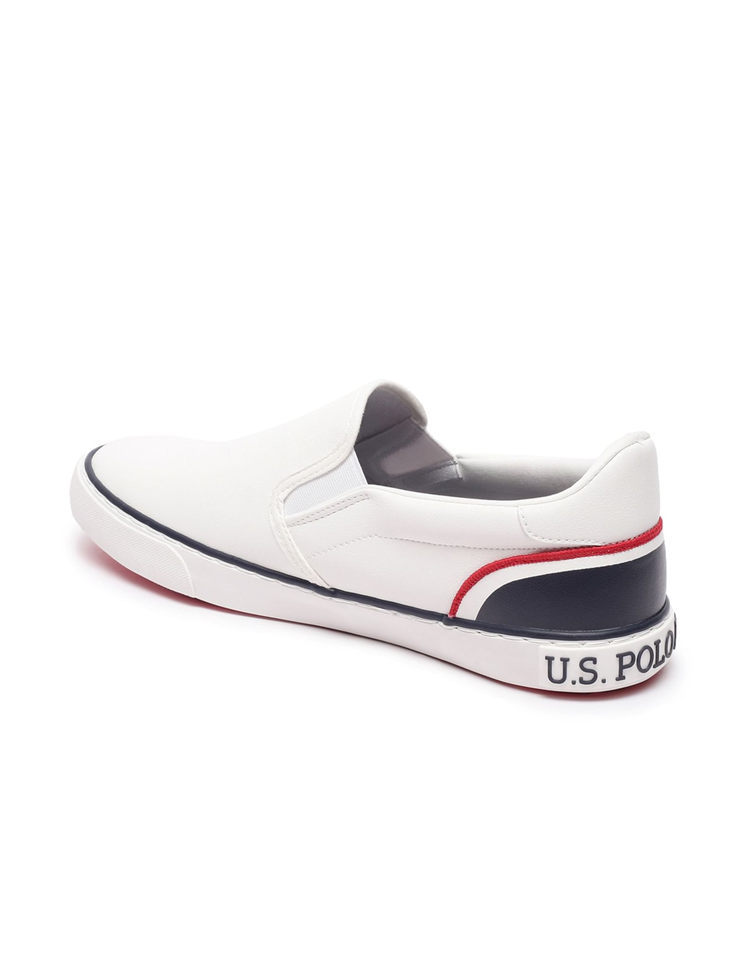 U.S. Polo Assn. Men Round Toe Solid Timeo Slip On Sneakers