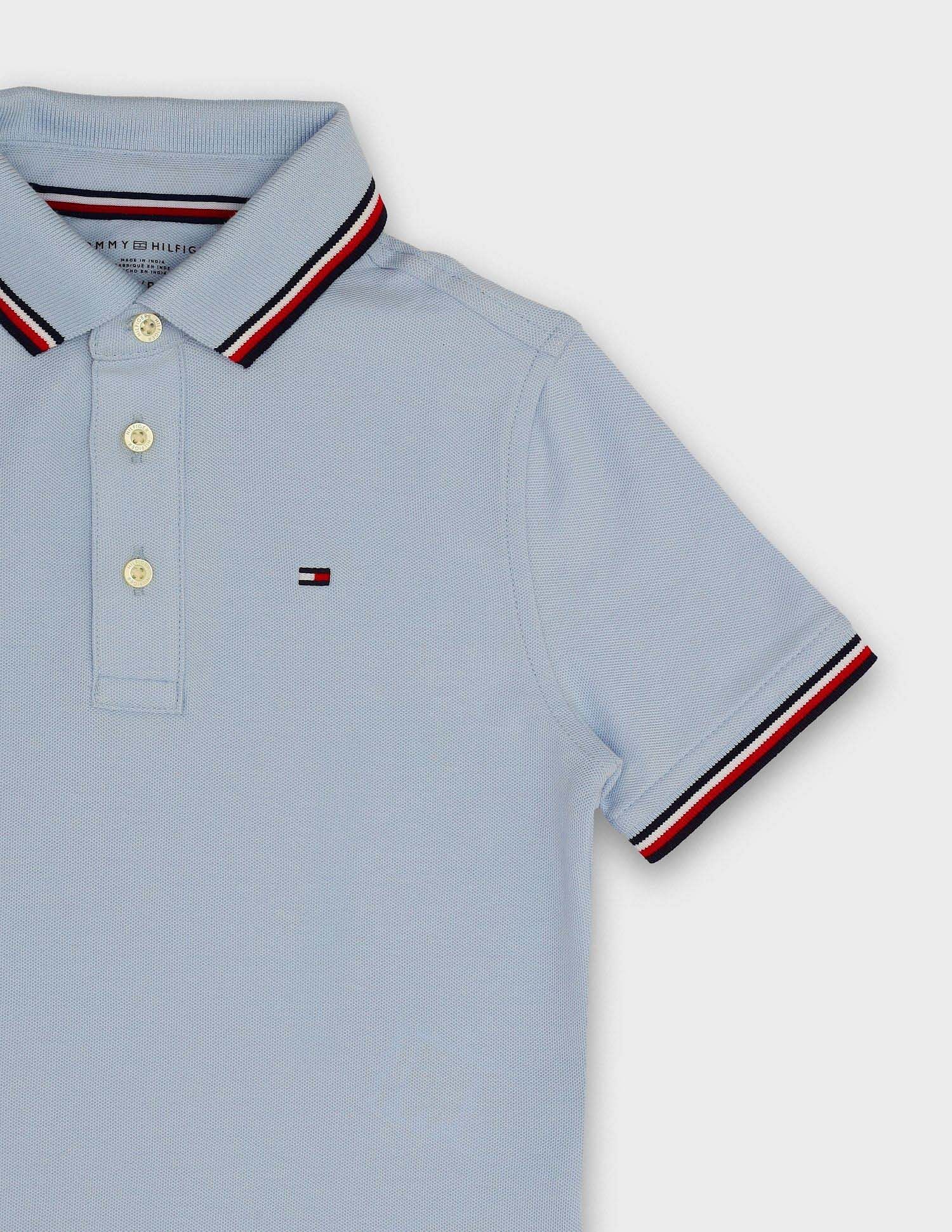 Tommy Hilfiger Kids Boys Solid Regular-Fit Cotton Polo Shirt