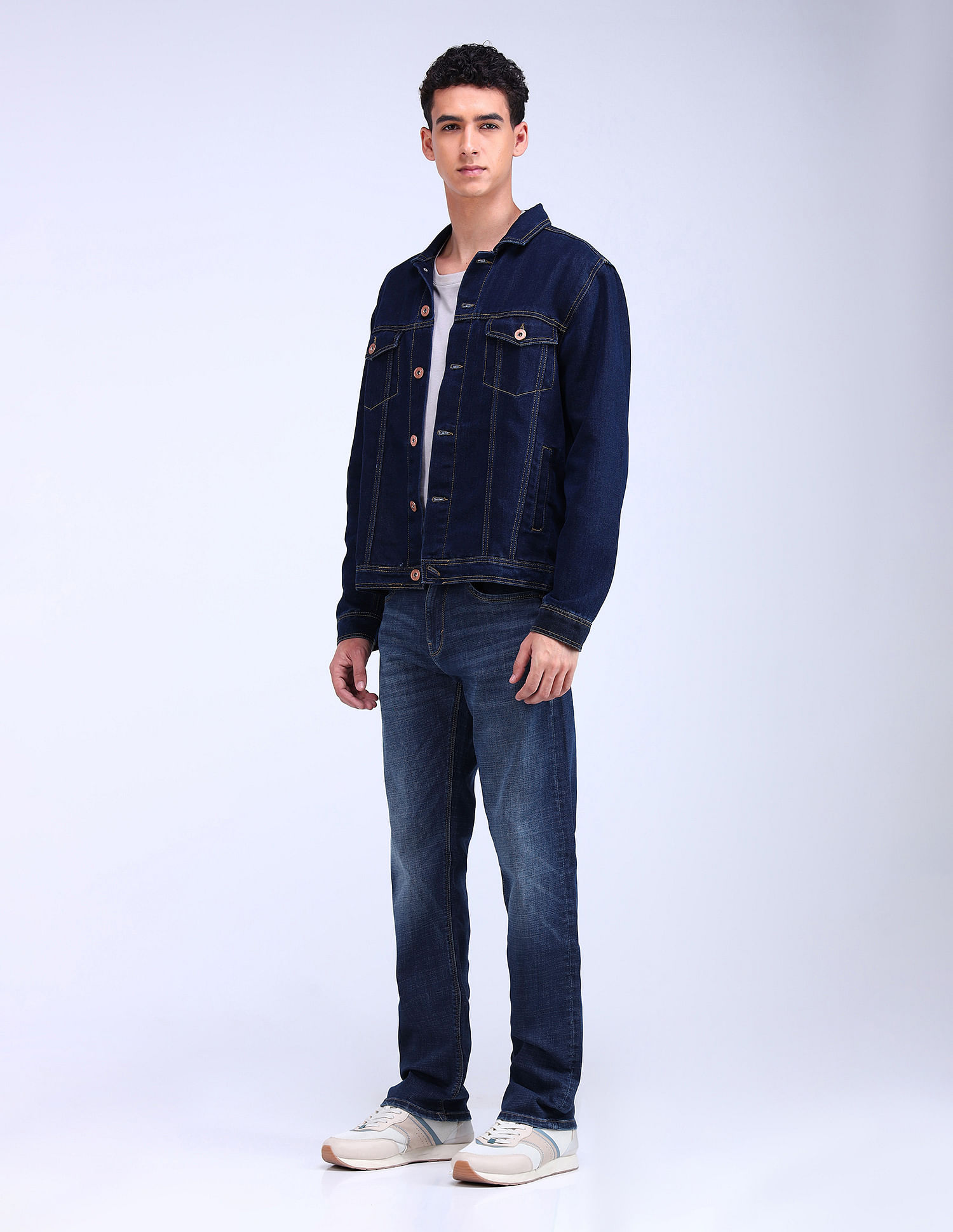 Flying Machine F-Jango Straight Fit Stone Wash Jeans