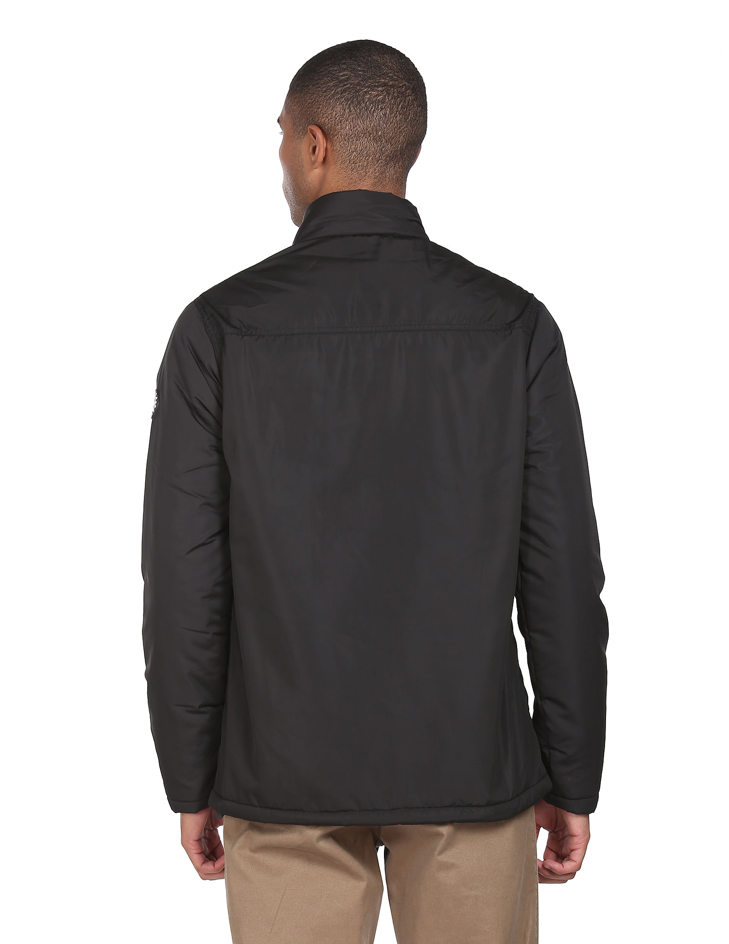 Flying Machine High Neck Solid Jacket