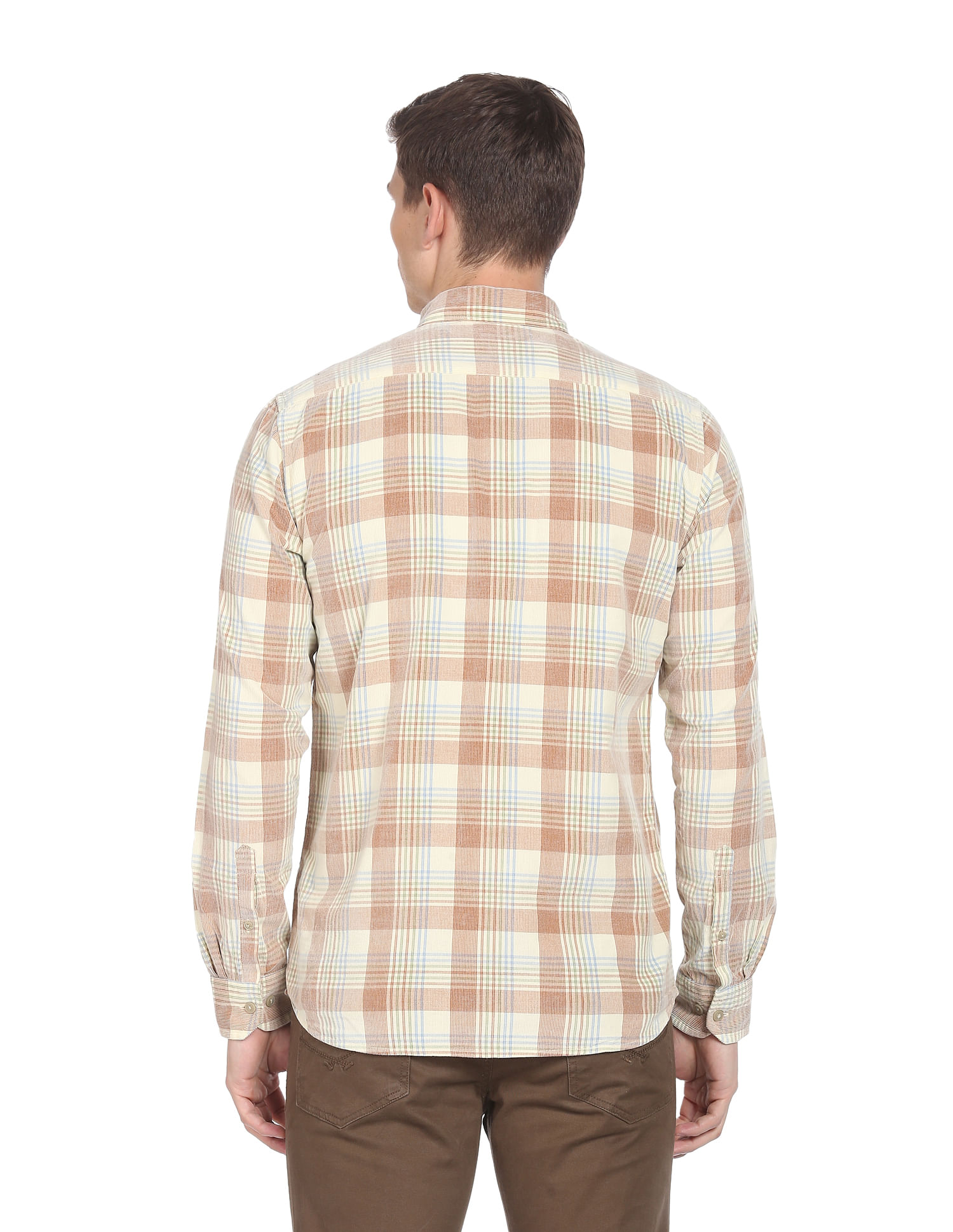 Arrow Sports Button Down Collar Corduroy Shirt
