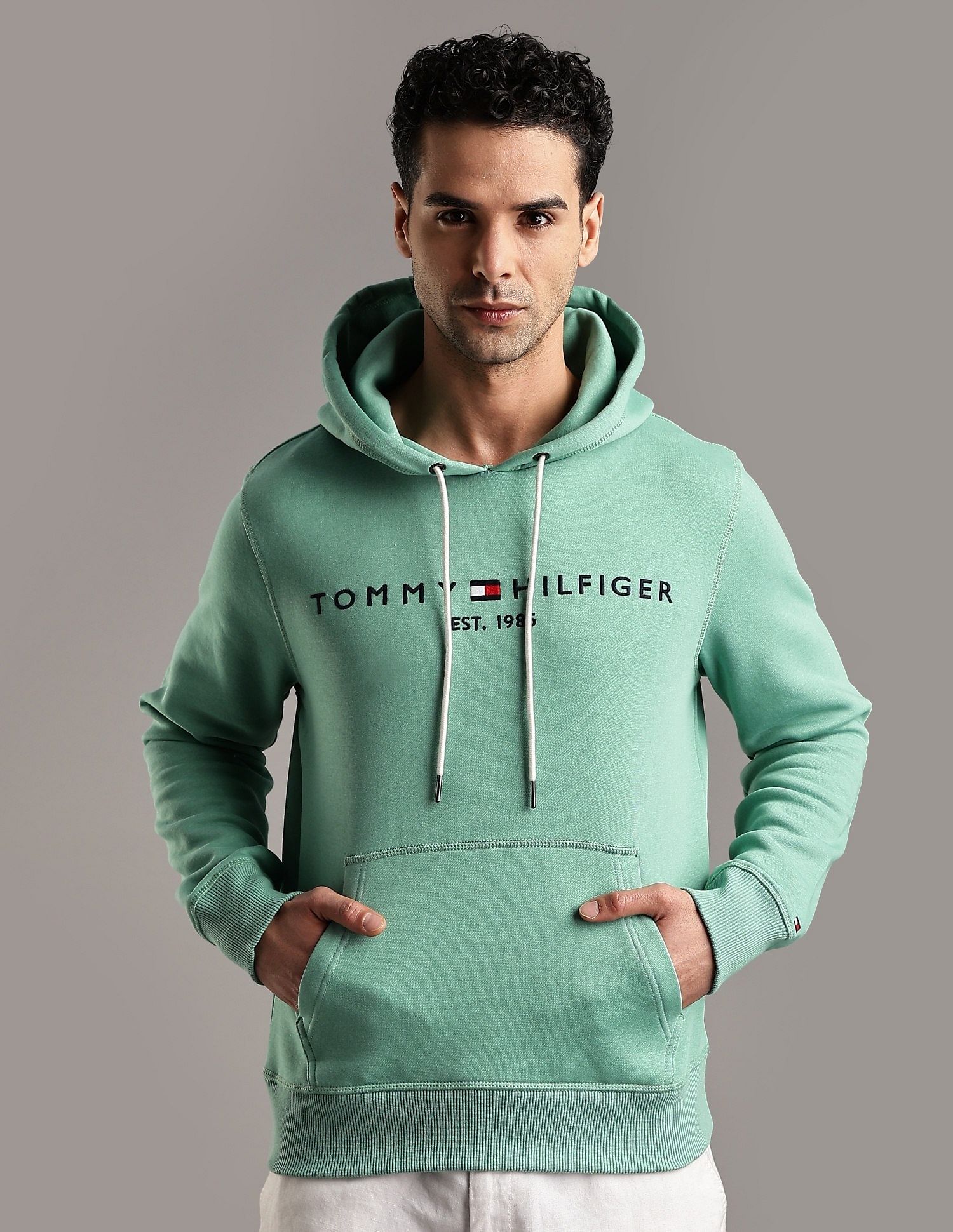 Tommy Hilfiger Embroidered Logo Regular-Fit Cotton Sweatshirt