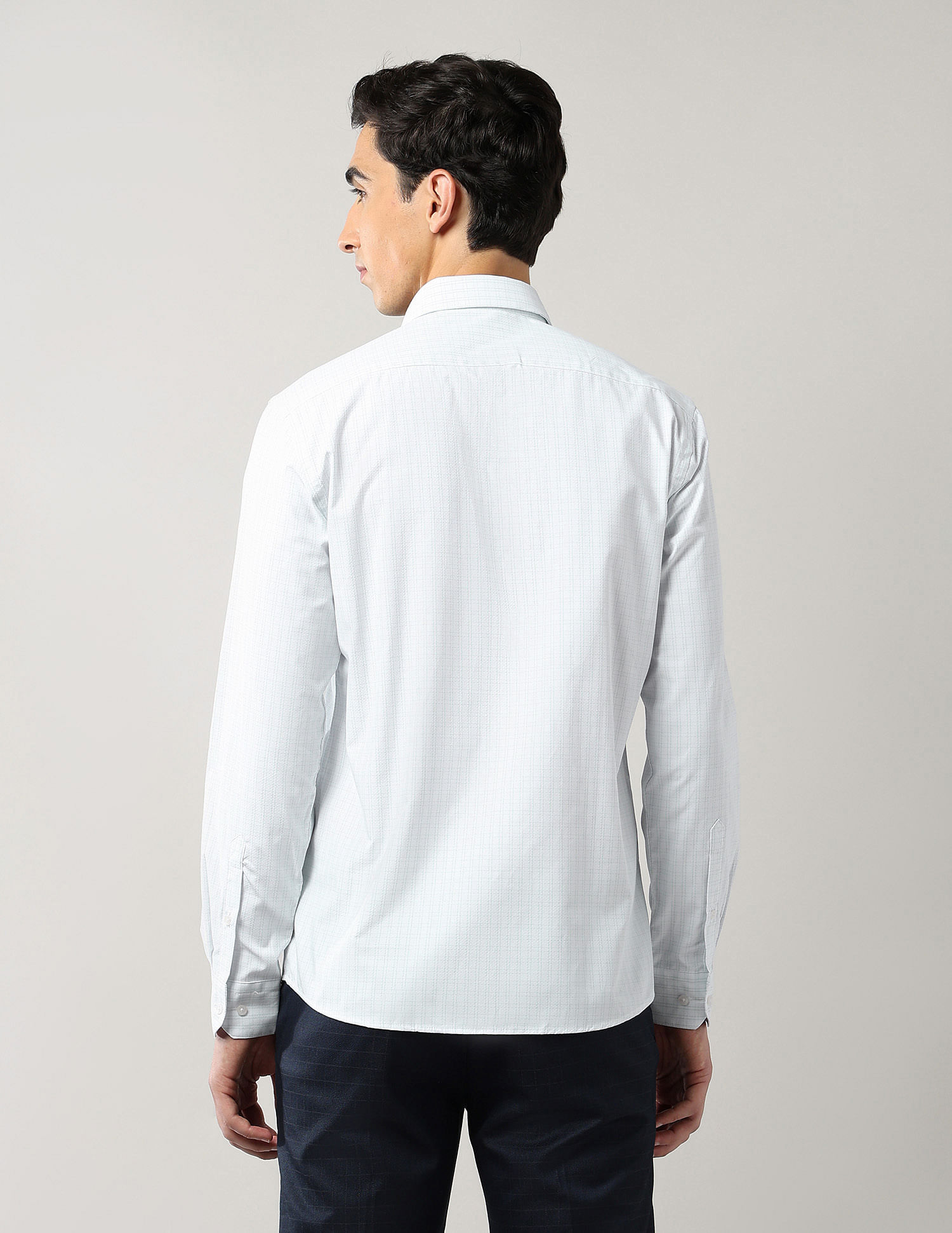 Arrow Grid Tattersall Checked Manhattan Slim Fit Shirt