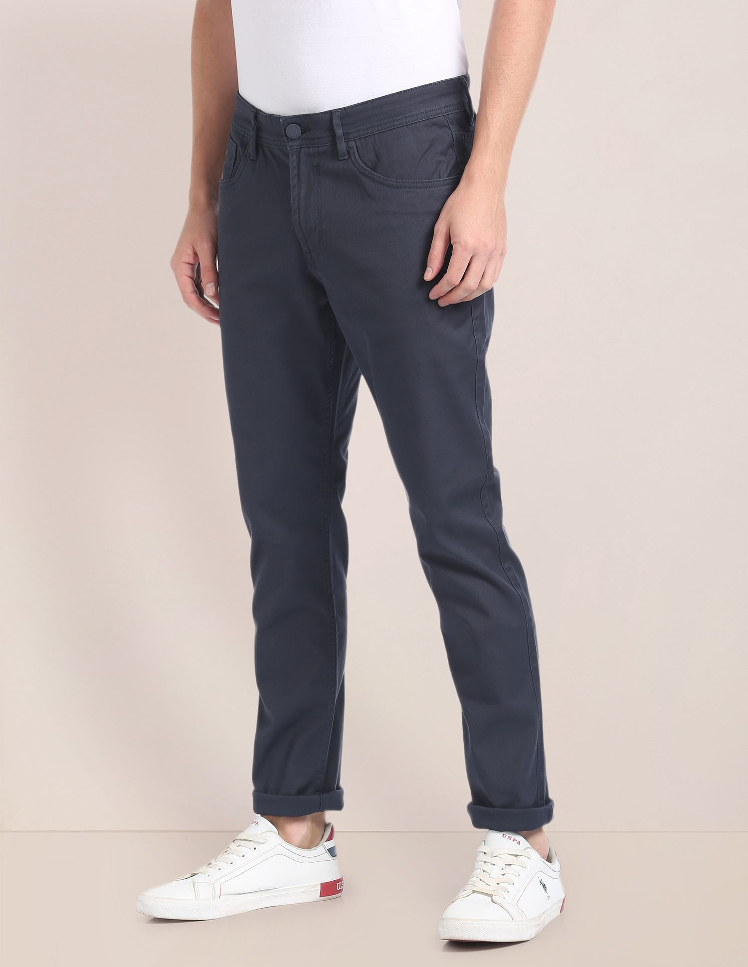 U.S. Polo Assn. Brandon Slim Tapered Fit Twill Trousers