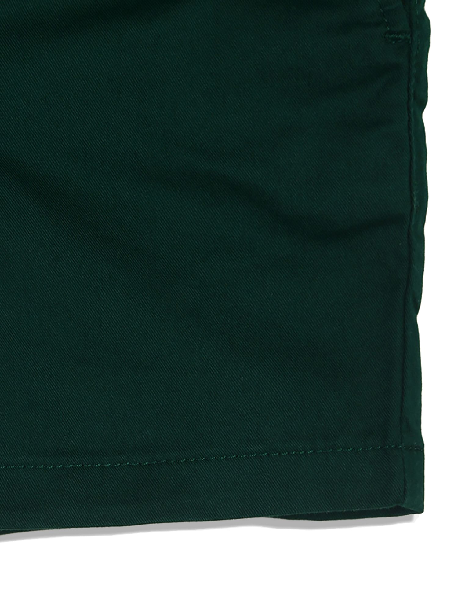 Tommy Hilfiger Kids Mid Rise Solid Chino Shorts