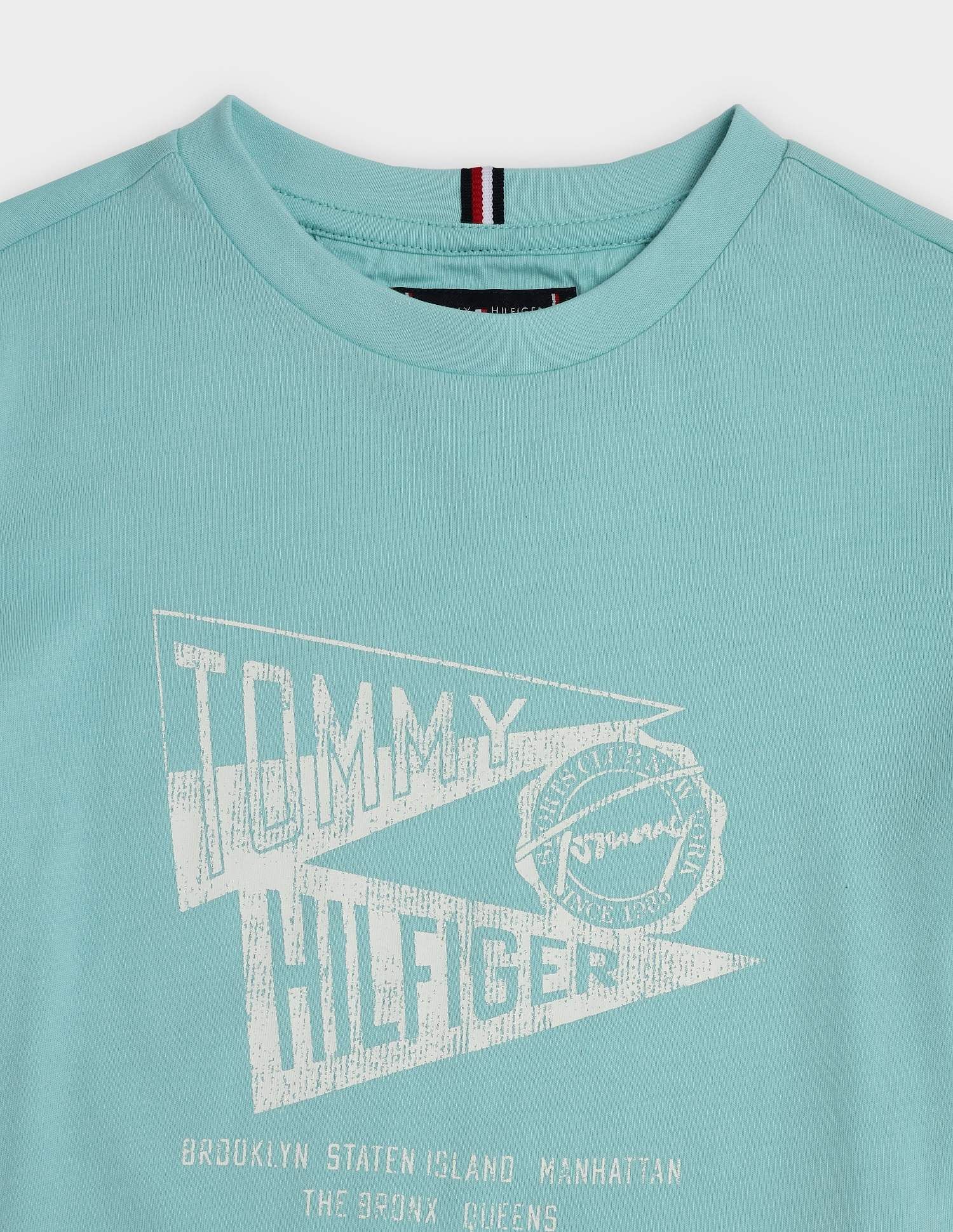 Tommy Hilfiger Kids Boys Logo Regular Fit Cotton T-Shirt