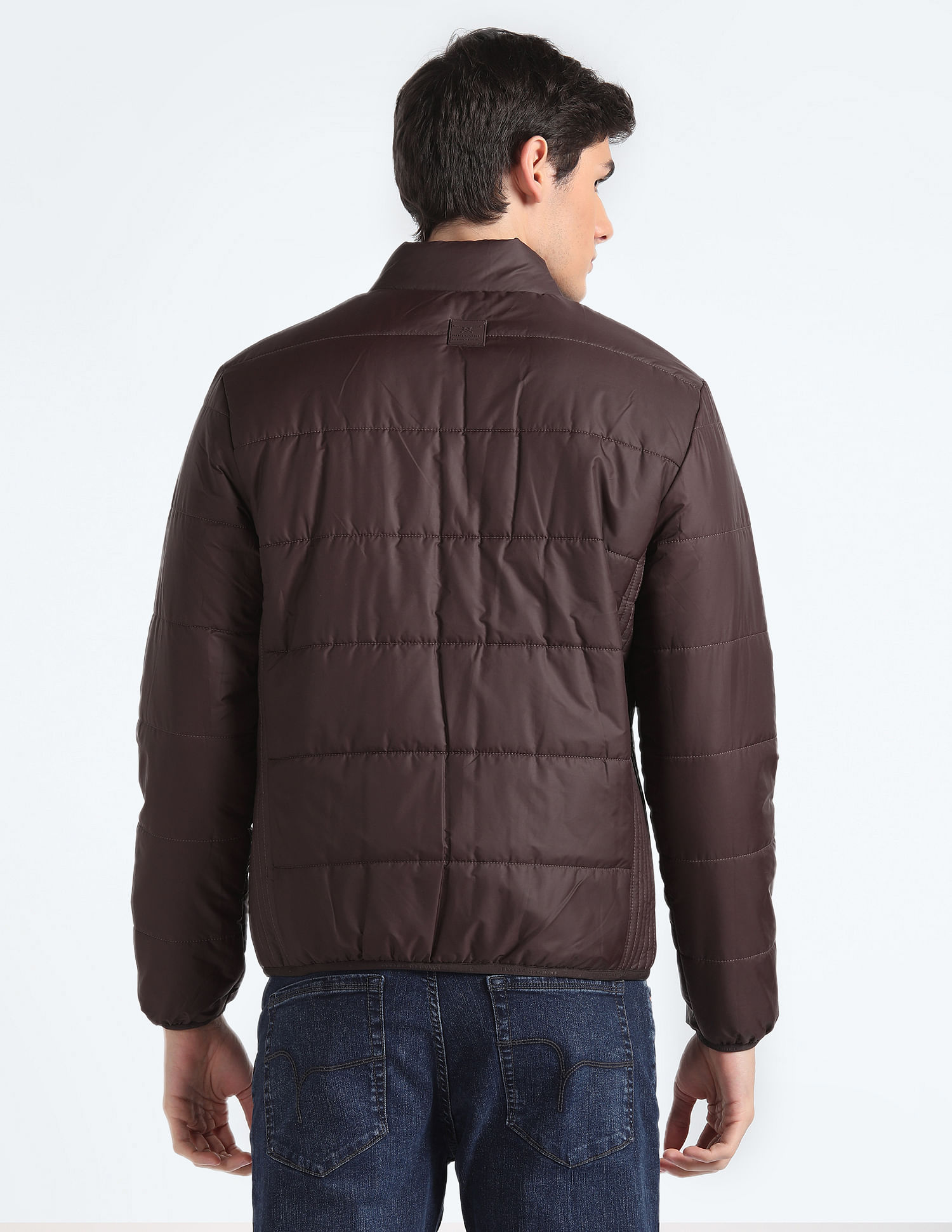 Flying Machine High Neck Solid Jacket