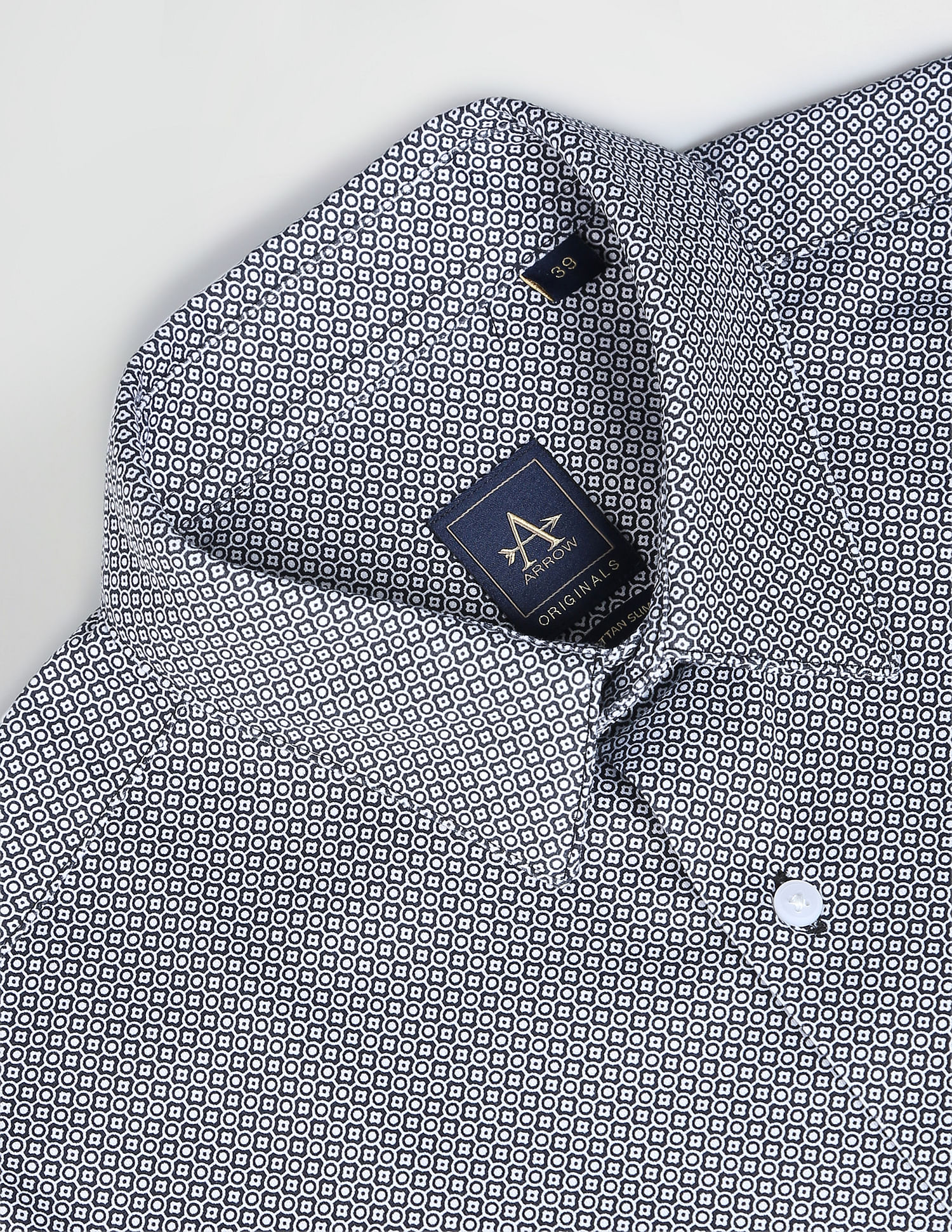 Arrow Geometric Print Formal Shirt
