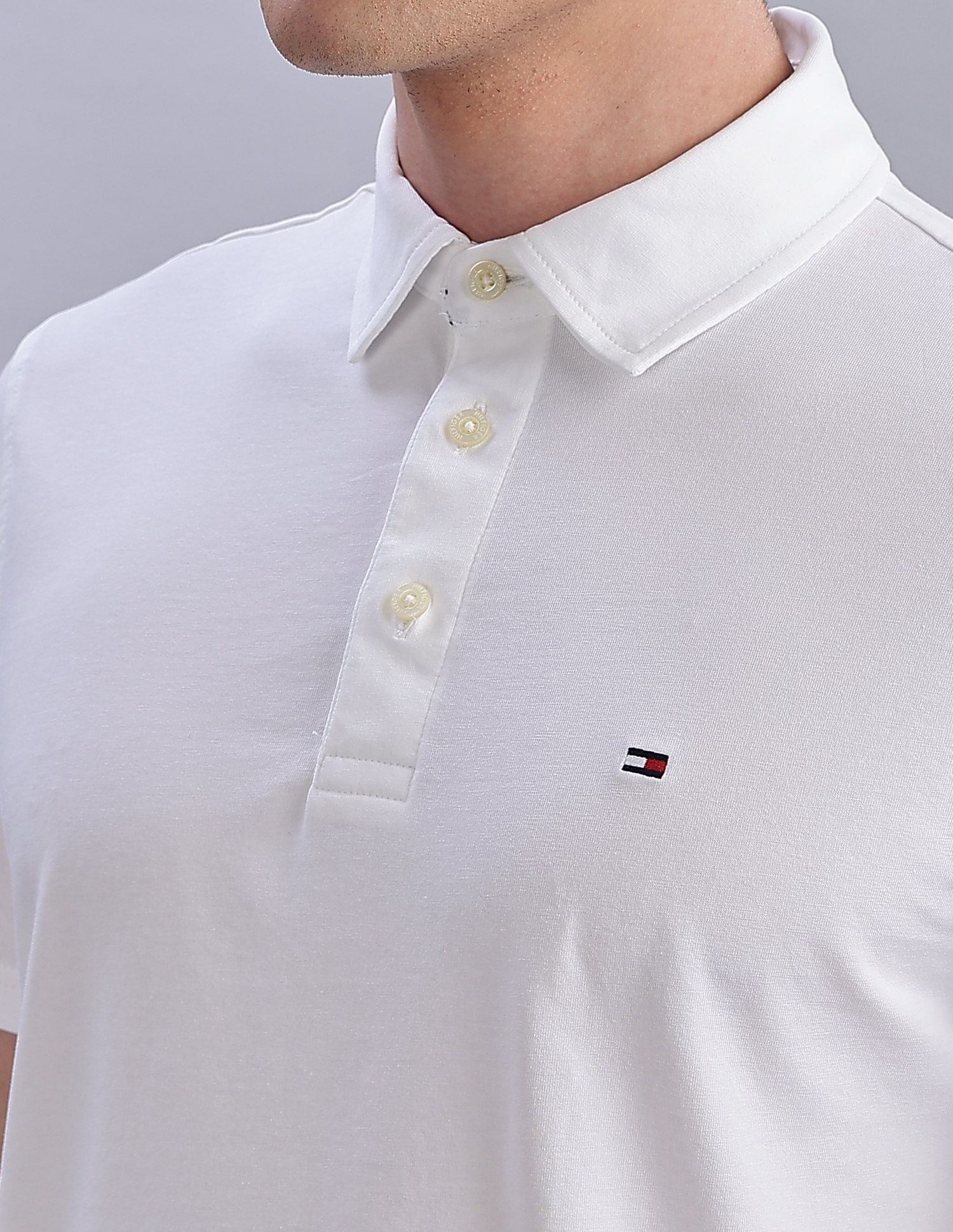 Tommy Hilfiger Solid Regular-Fit Cotton Polo Shirts