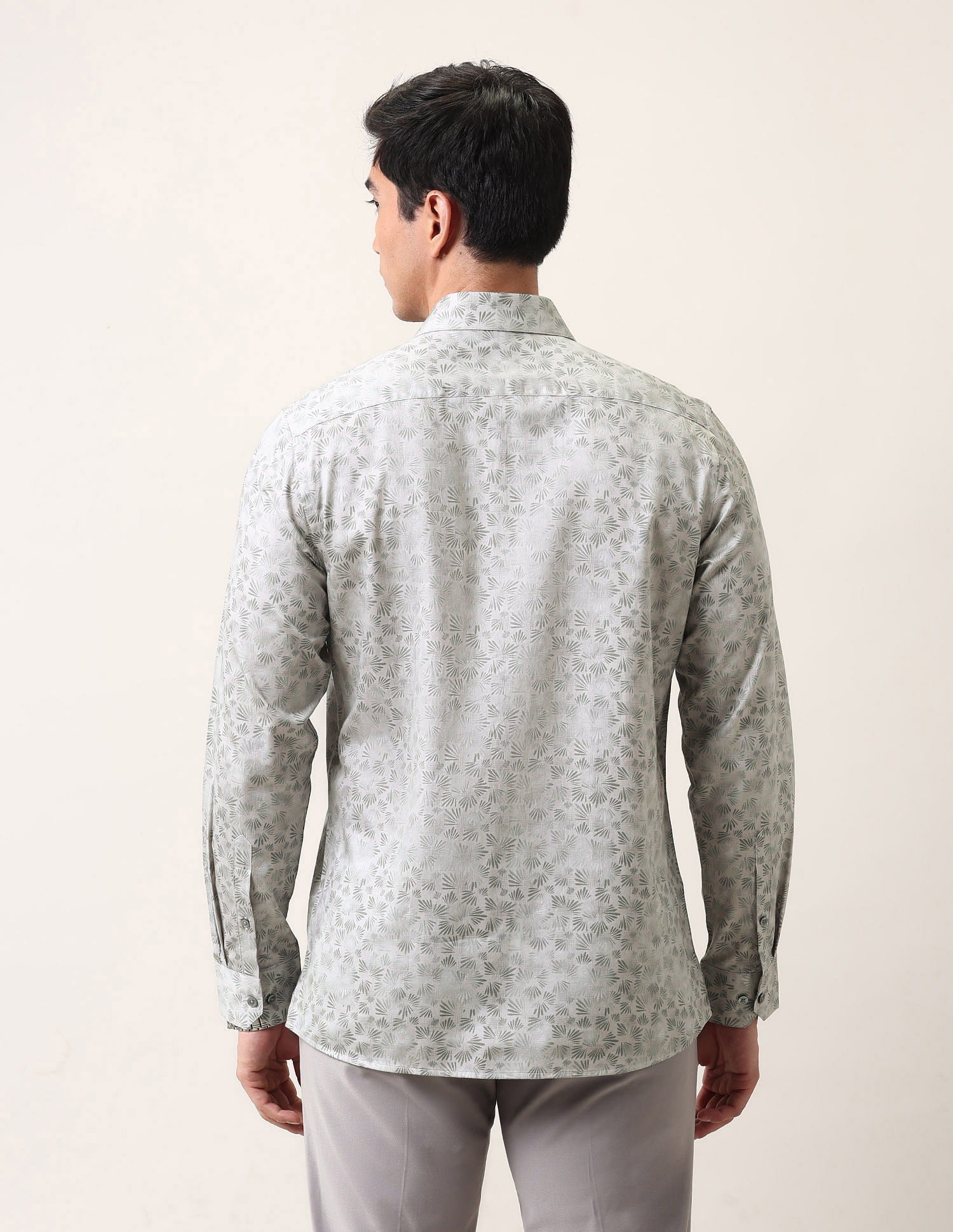 Arrow Liberty Classic Fit All Over Printed Ceremonial Shirt