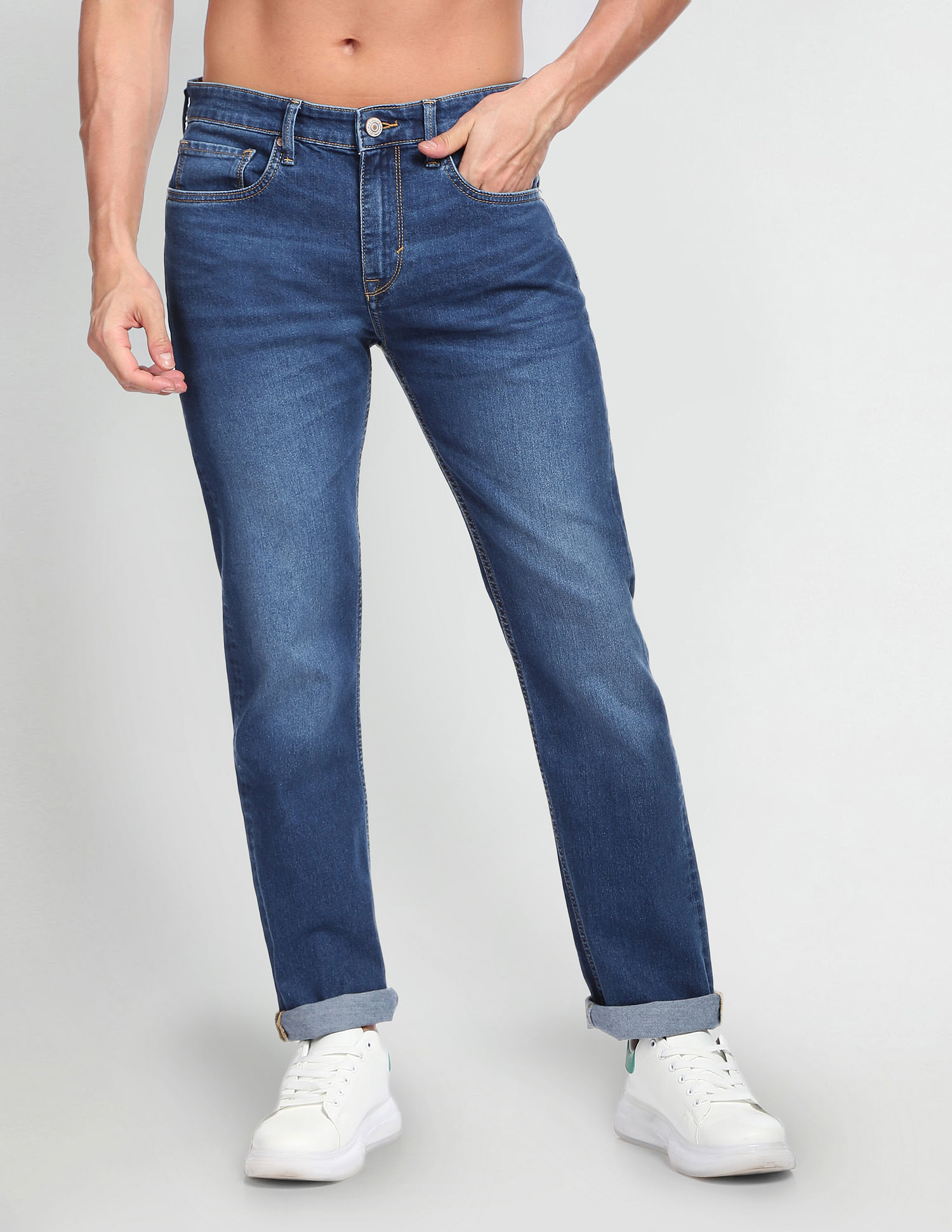 Flying Machine F-Jango Relaxed Straight Fit Jeans