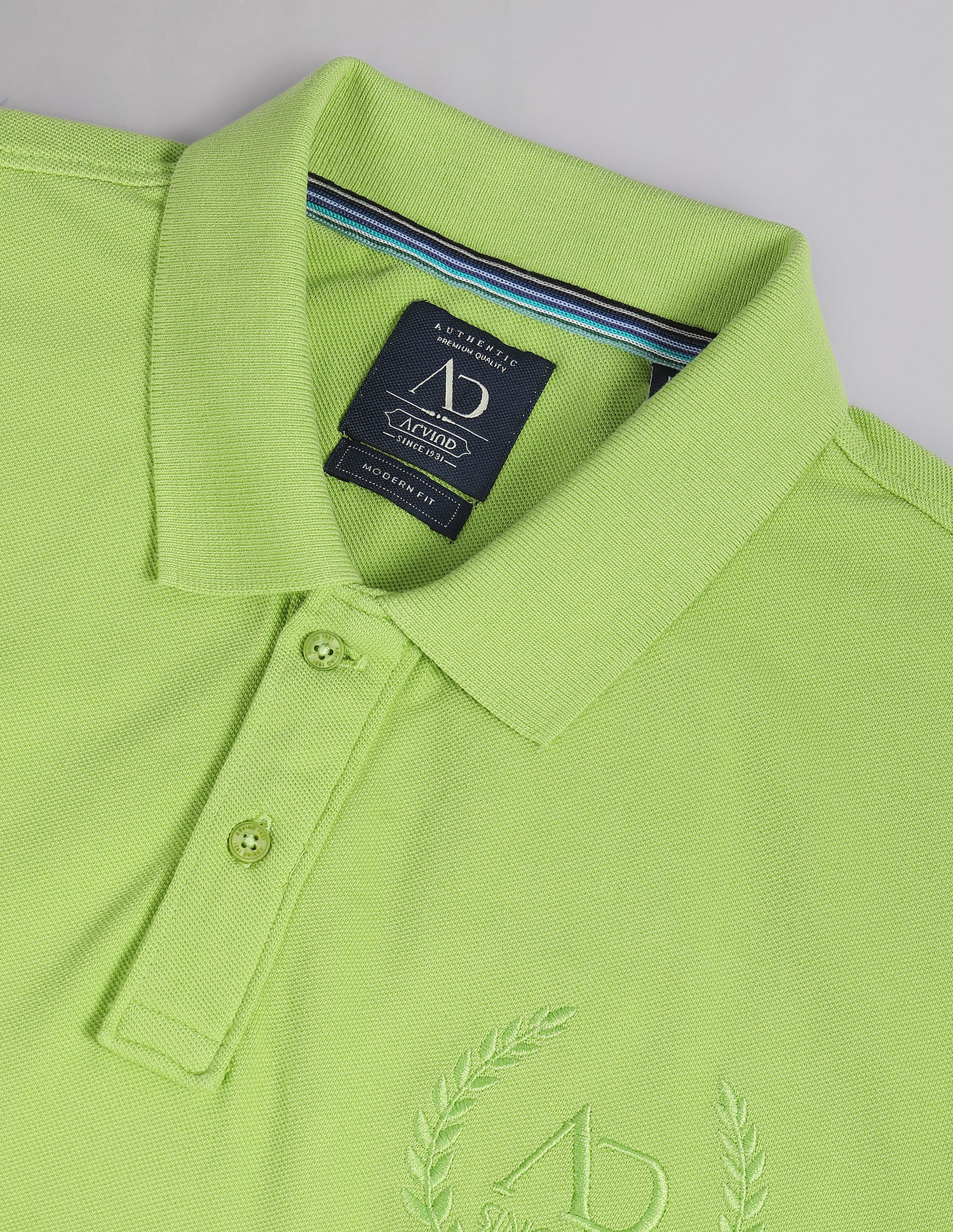 AD by Arvind Embroidered Logo Profound Polo Shirt
