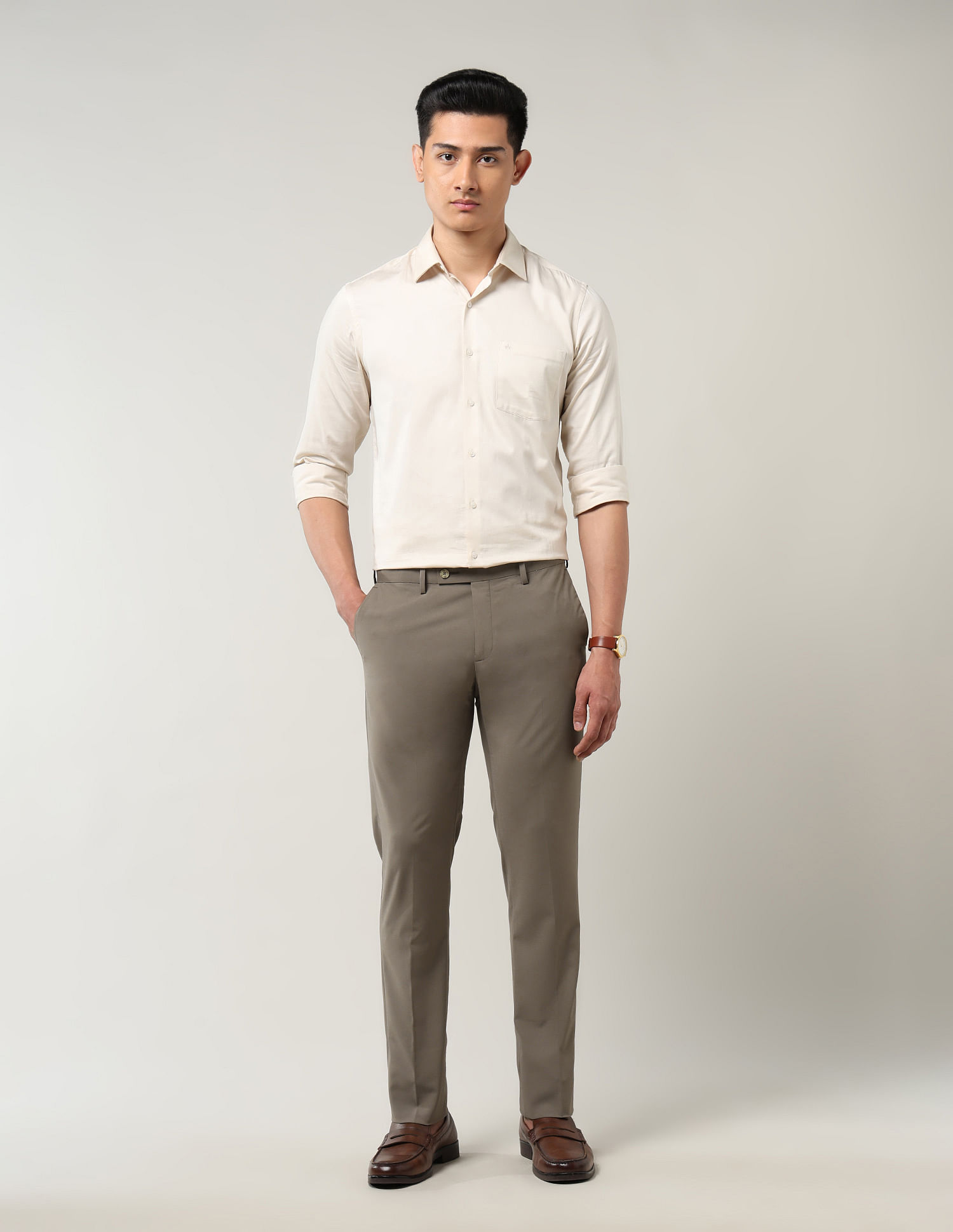 Arrow Mid Rise Regular Fit Trouser