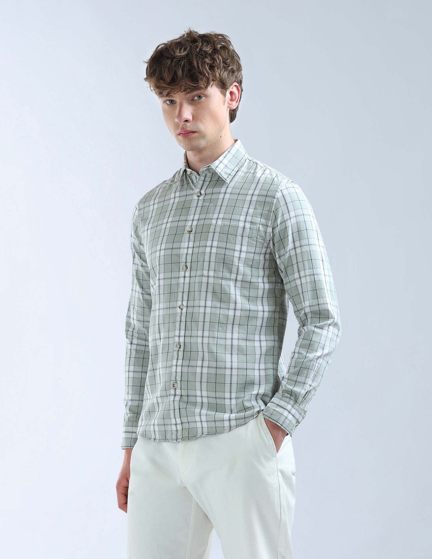 Flying Machine Slim Fit Twill Original Shirt