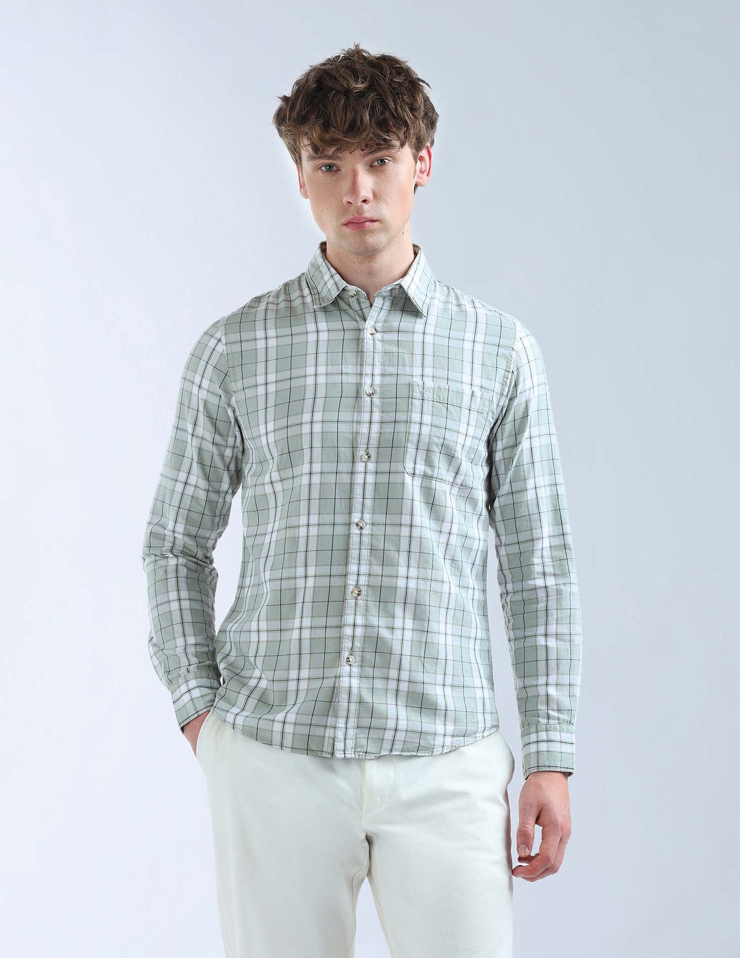 Flying Machine Slim Fit Twill Original Shirt