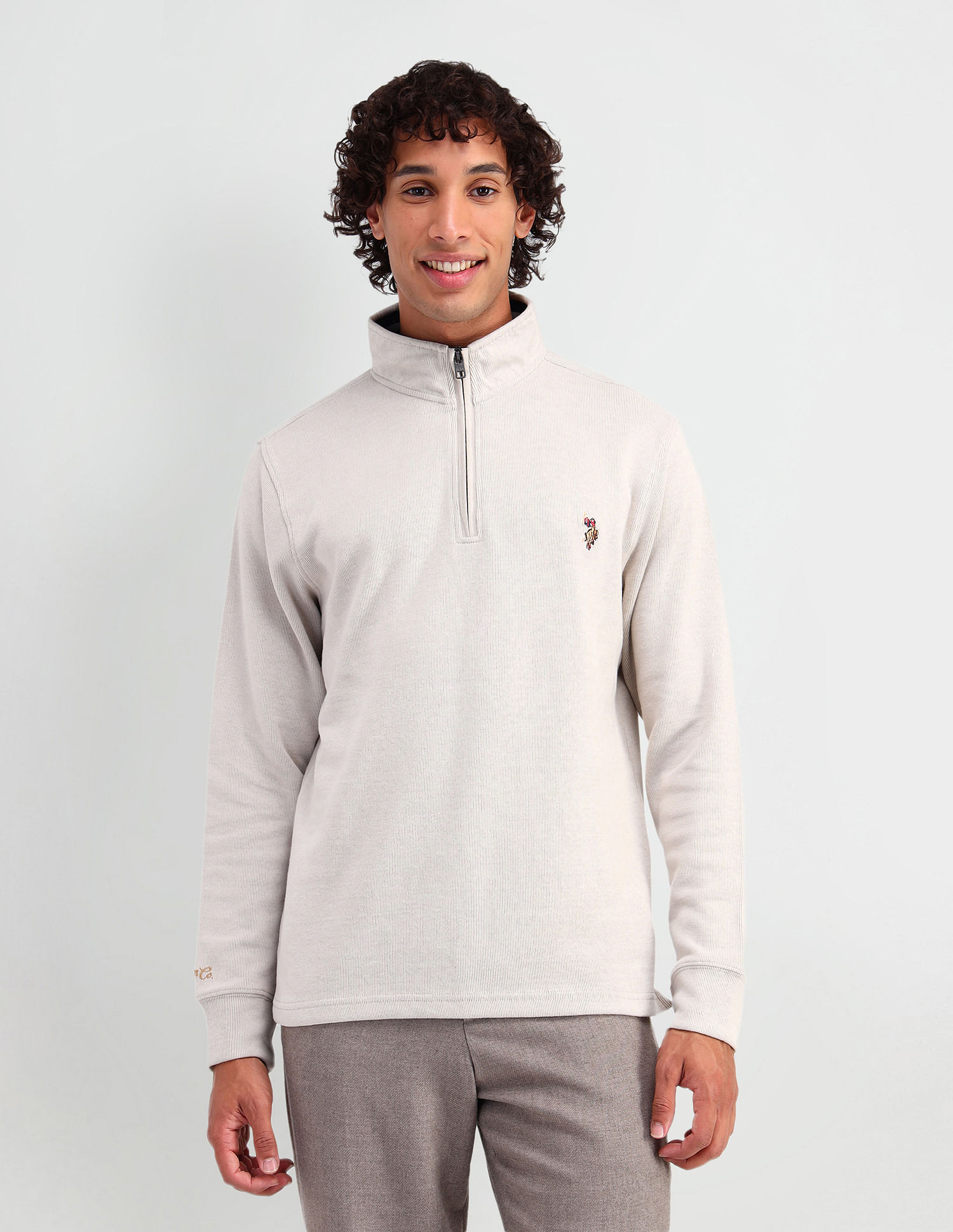 U.S. Polo Assn. Denim Co. High Neck Regular Fit Sweatshirt