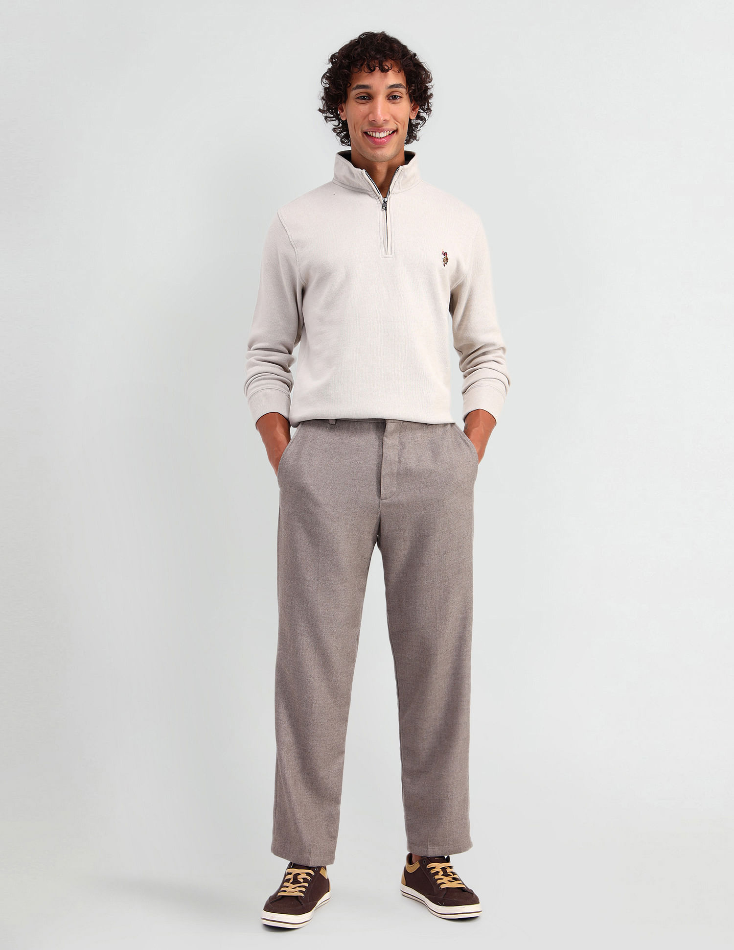 U.S. Polo Assn. Denim Co. High Neck Regular Fit Sweatshirt